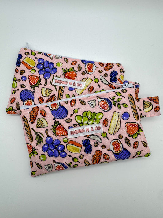 Charcuterie Board Quilted Zipper Pouch