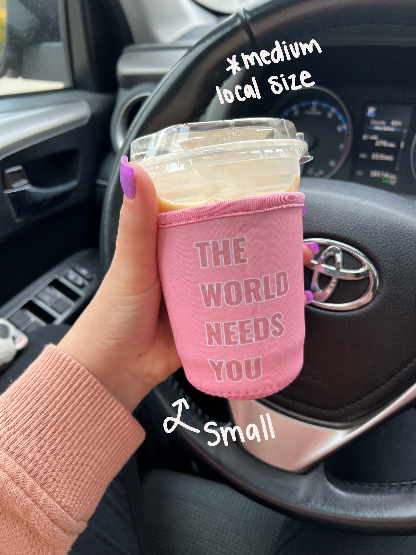 Pink The World Needs You Coozie