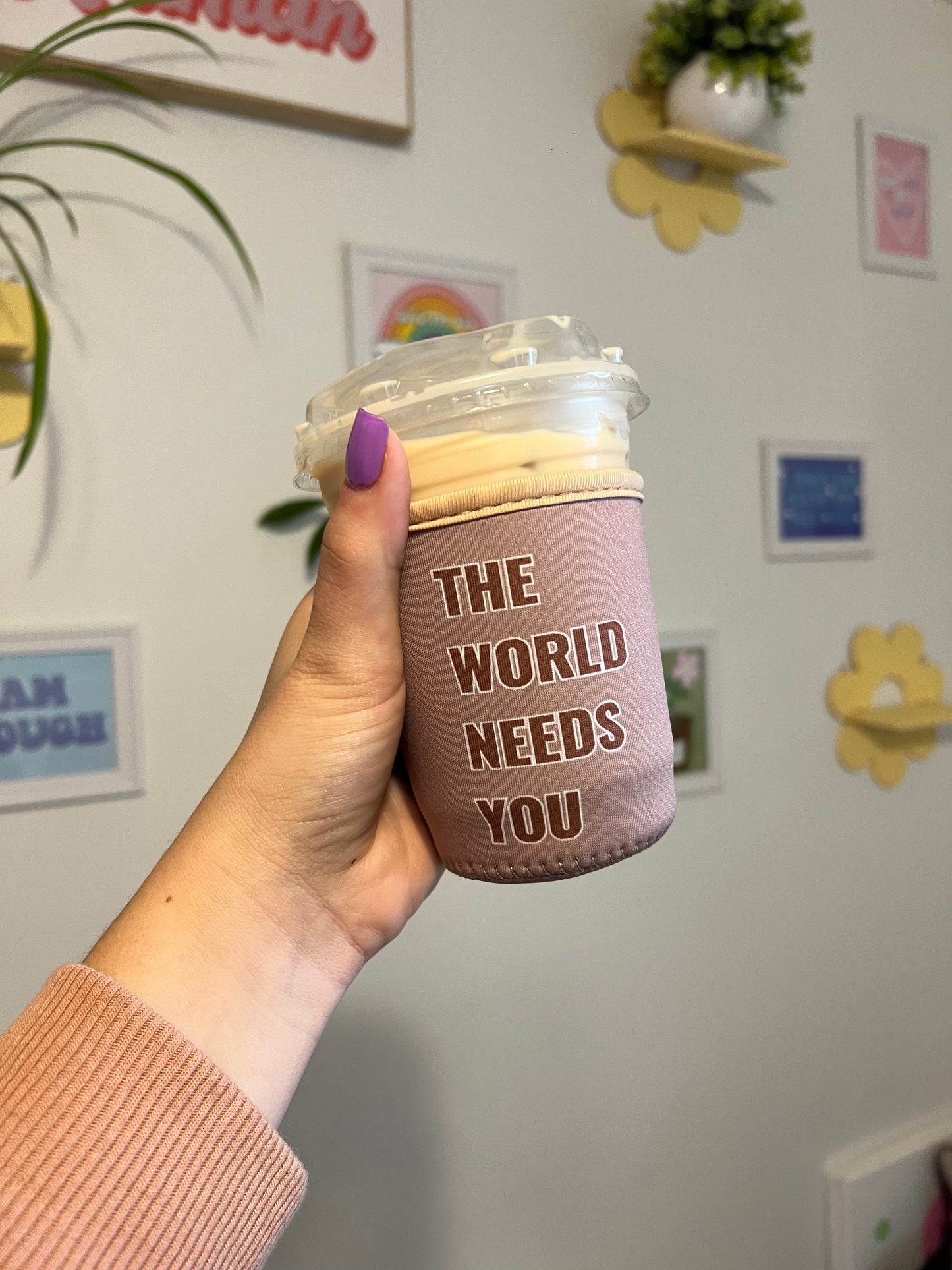 Brown The World Needs You Coozie