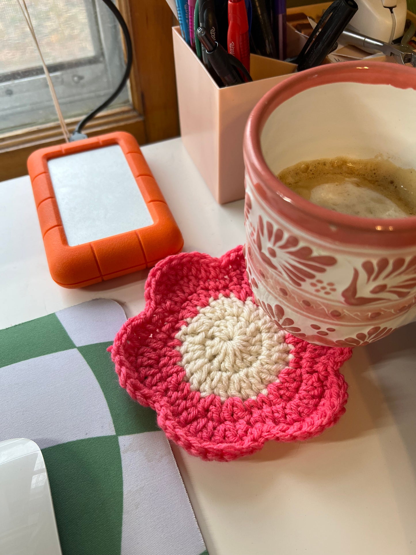 Crochet Flower Coasters