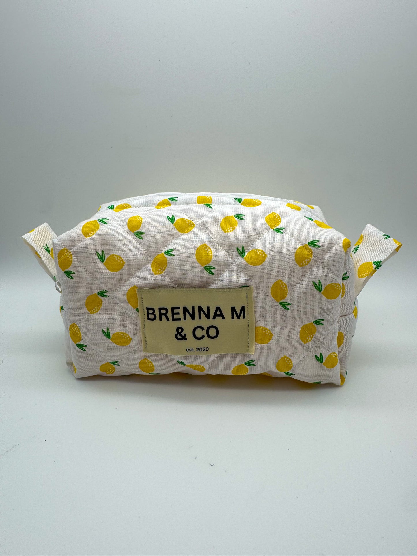 Lemon Quilted Pouch
