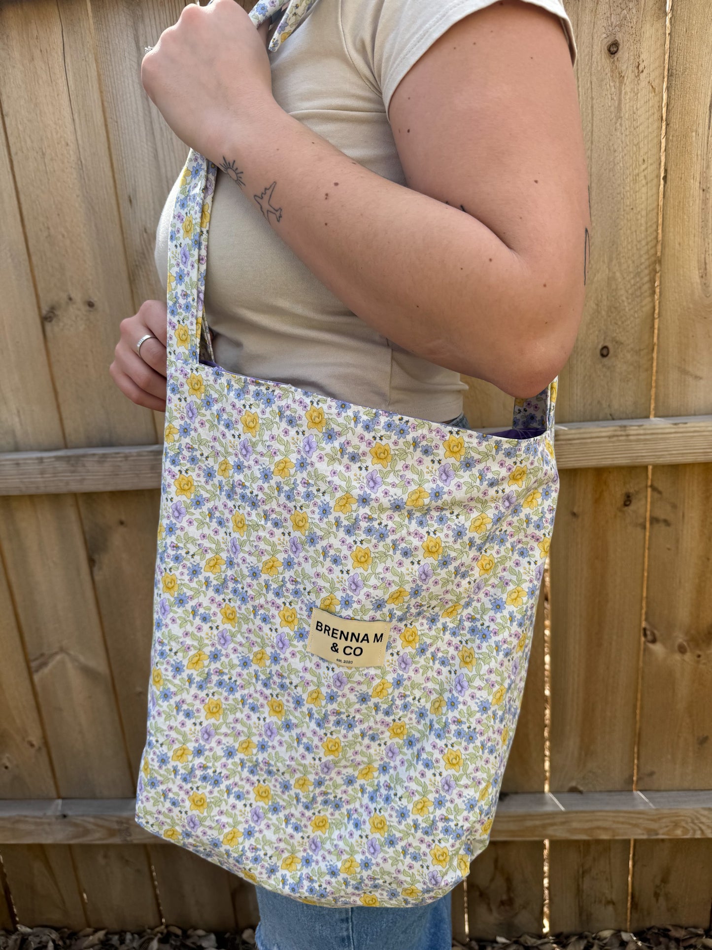 Vintage Floral Tote Bag