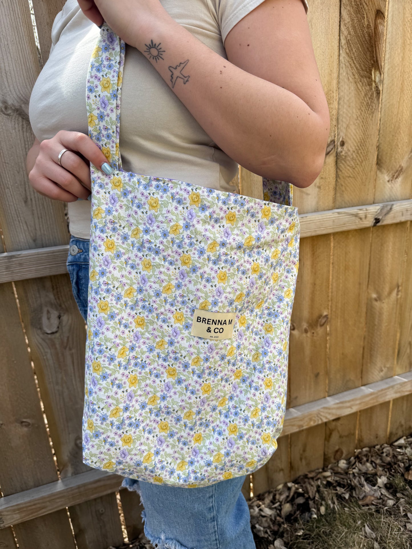 Vintage Floral Tote Bag