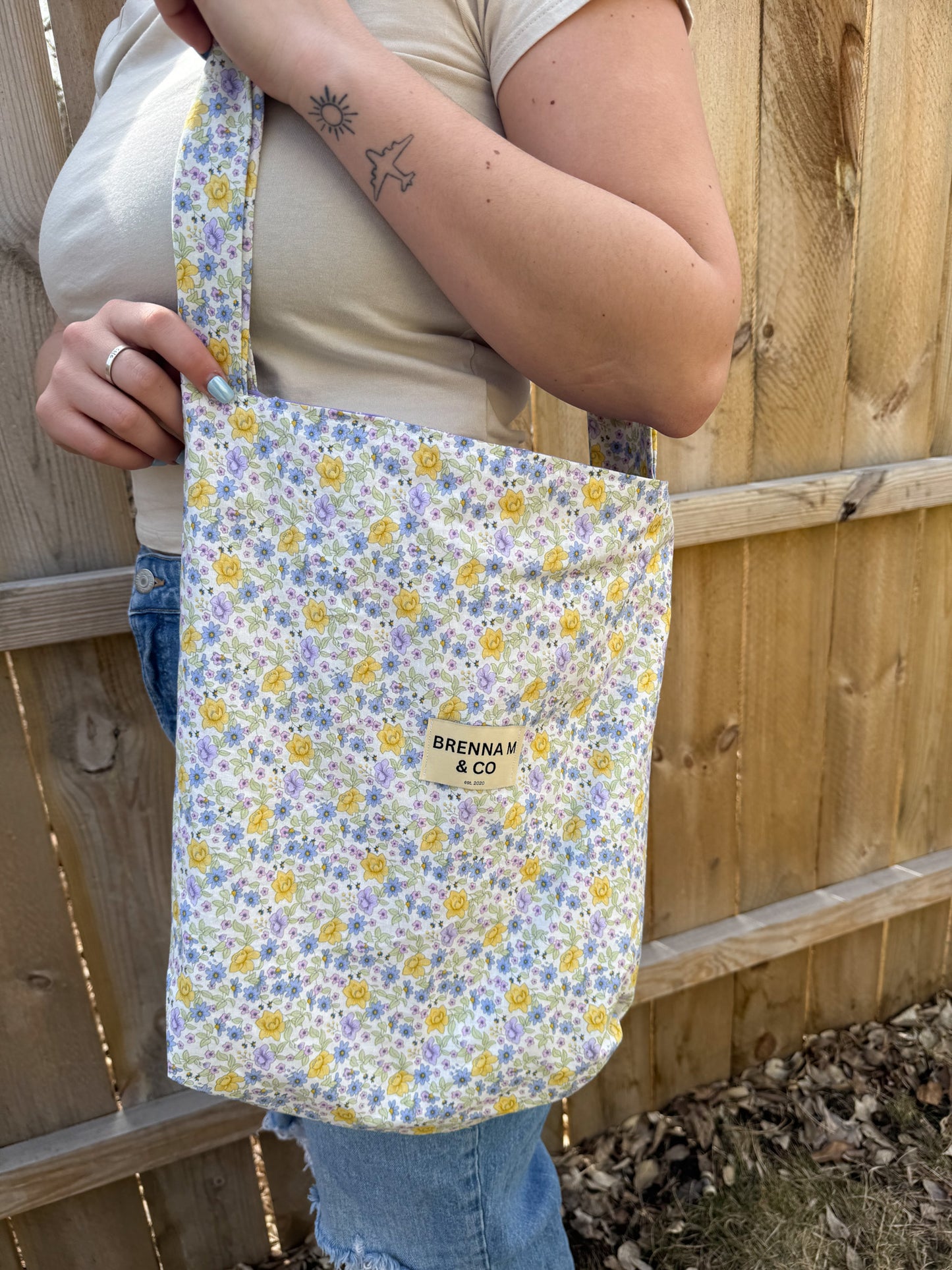 Vintage Floral Tote Bag