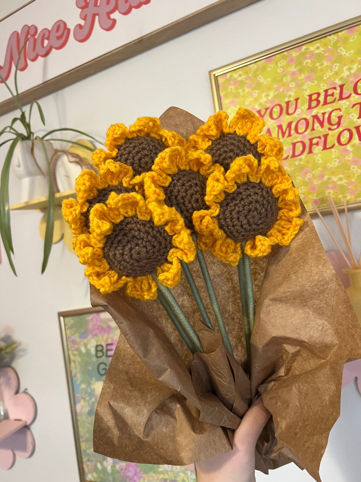 Crochet Sunflower Flower