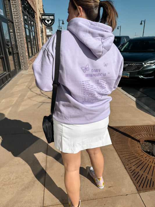 Lilac Daily Affirmations Hoodie