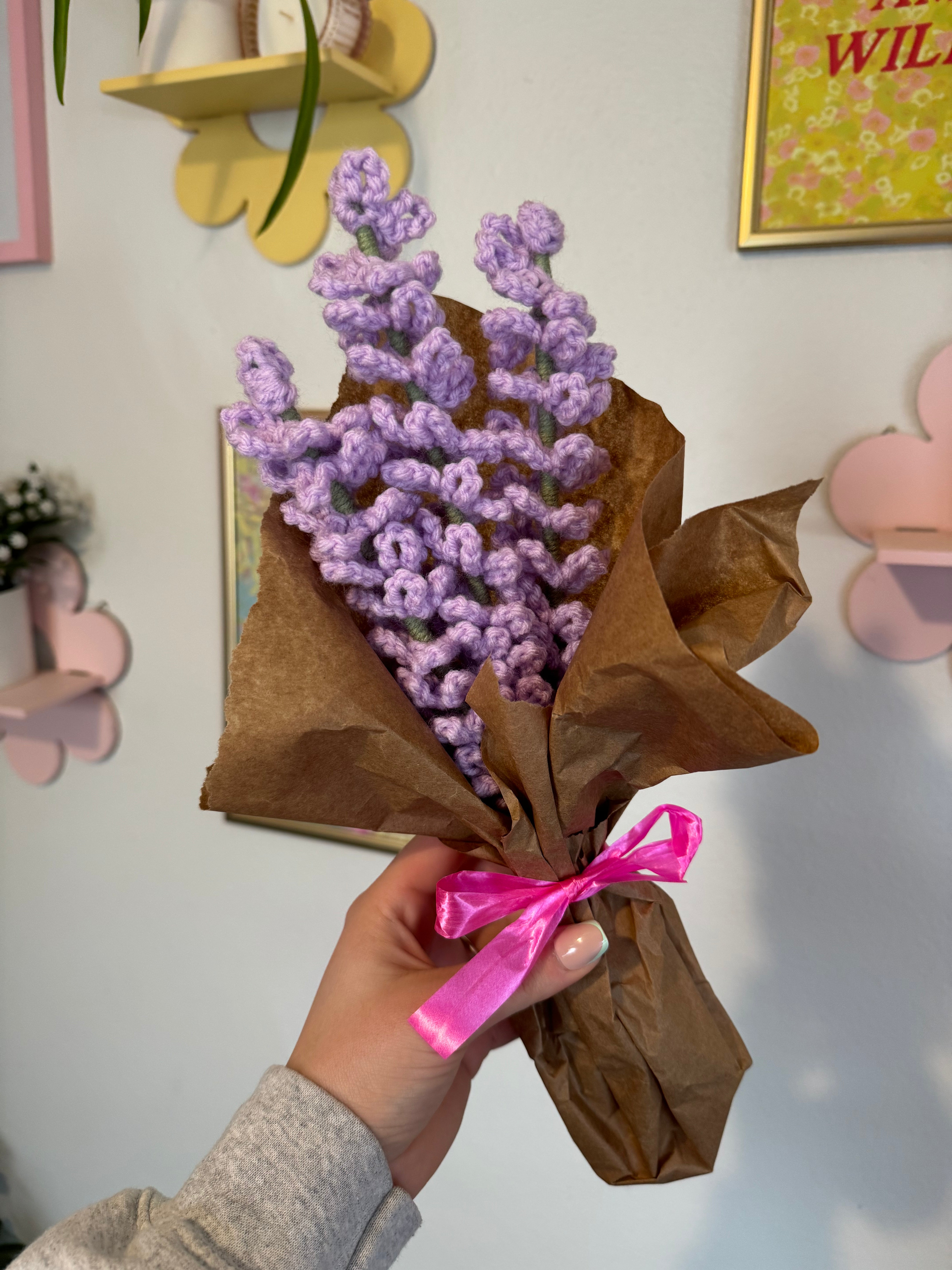 lavender flower crochet Crochet Light Lavender Flower