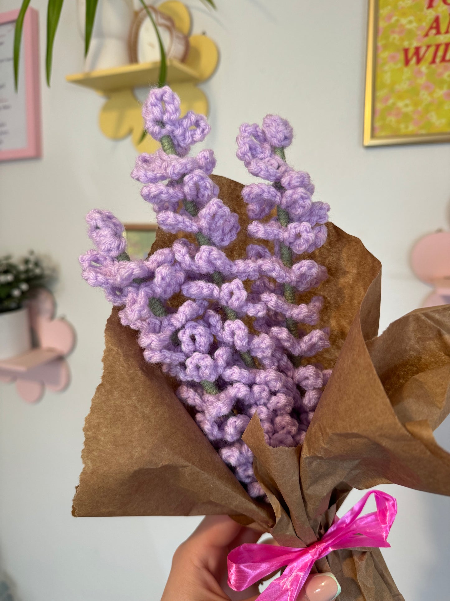 Crochet Light Lavender Flower