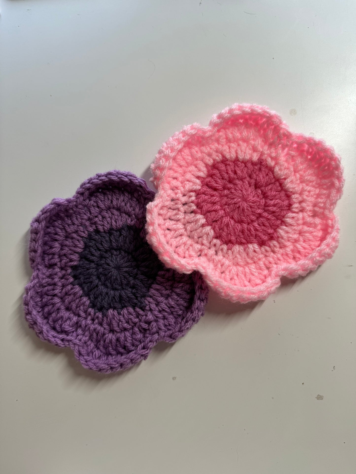 Crochet Flower Coasters