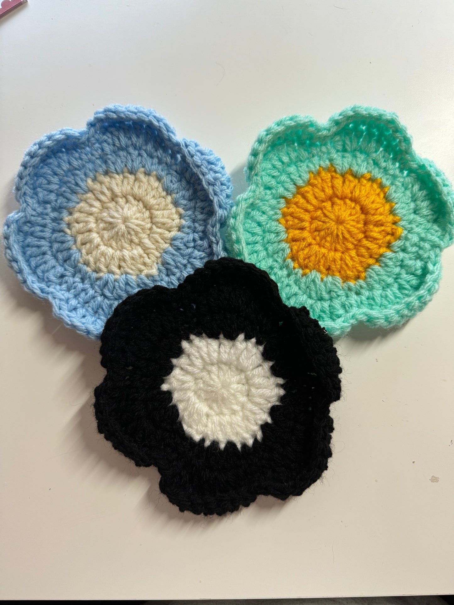 Crochet Flower Coasters