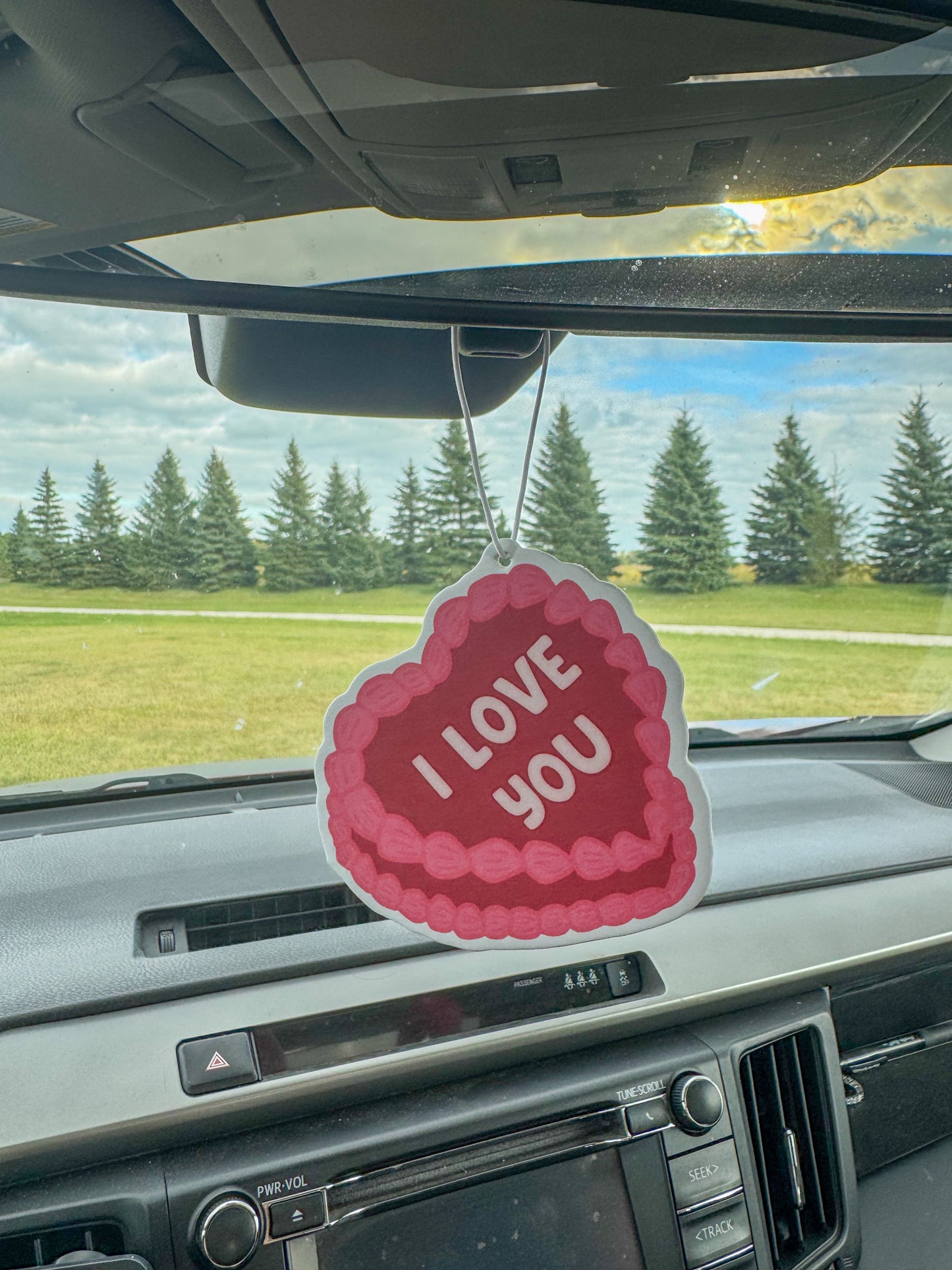 I Love You Cake Car Air Freshener