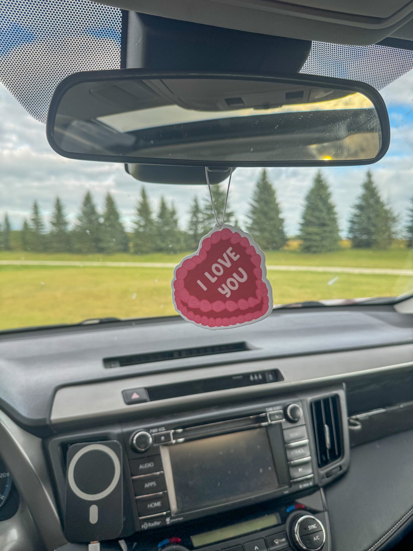 I Love You Cake Car Air Freshener