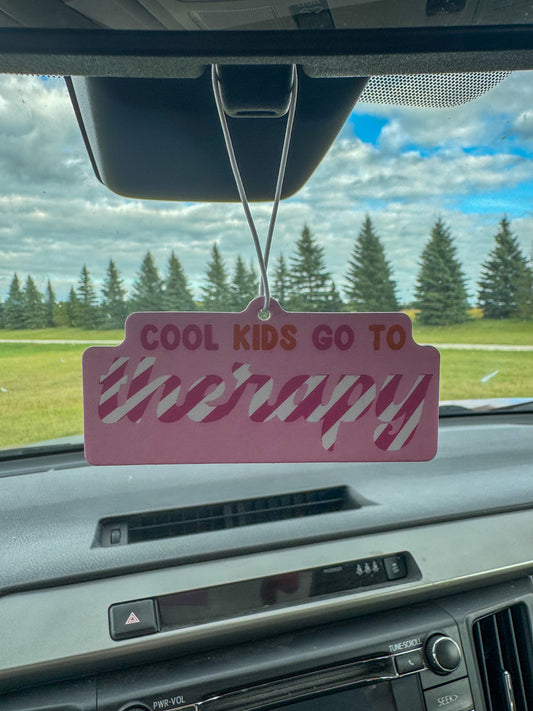 Cool Kids Go To Therapy Car Air Freshener