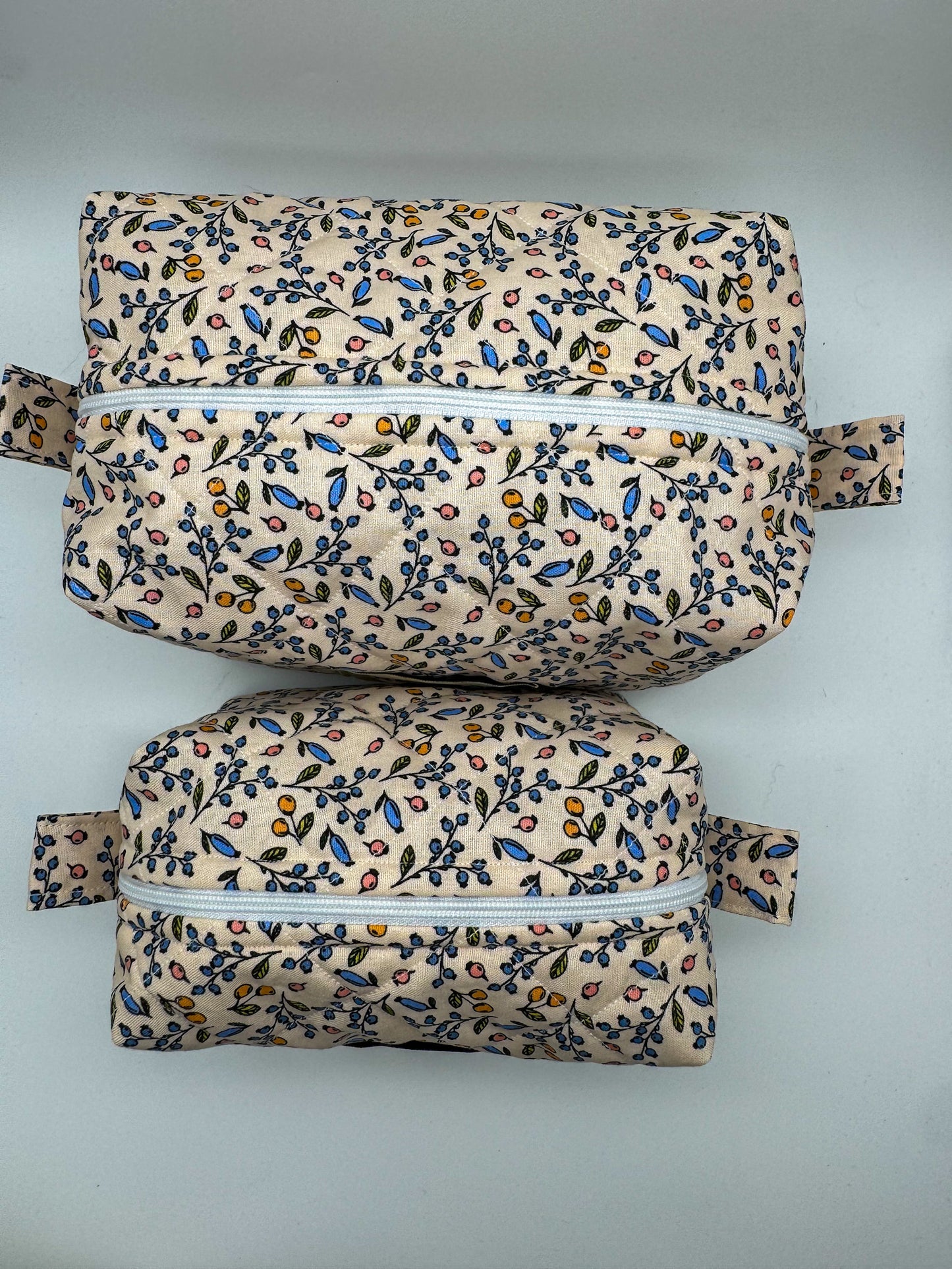 Berries & Cream Quilted Pouch