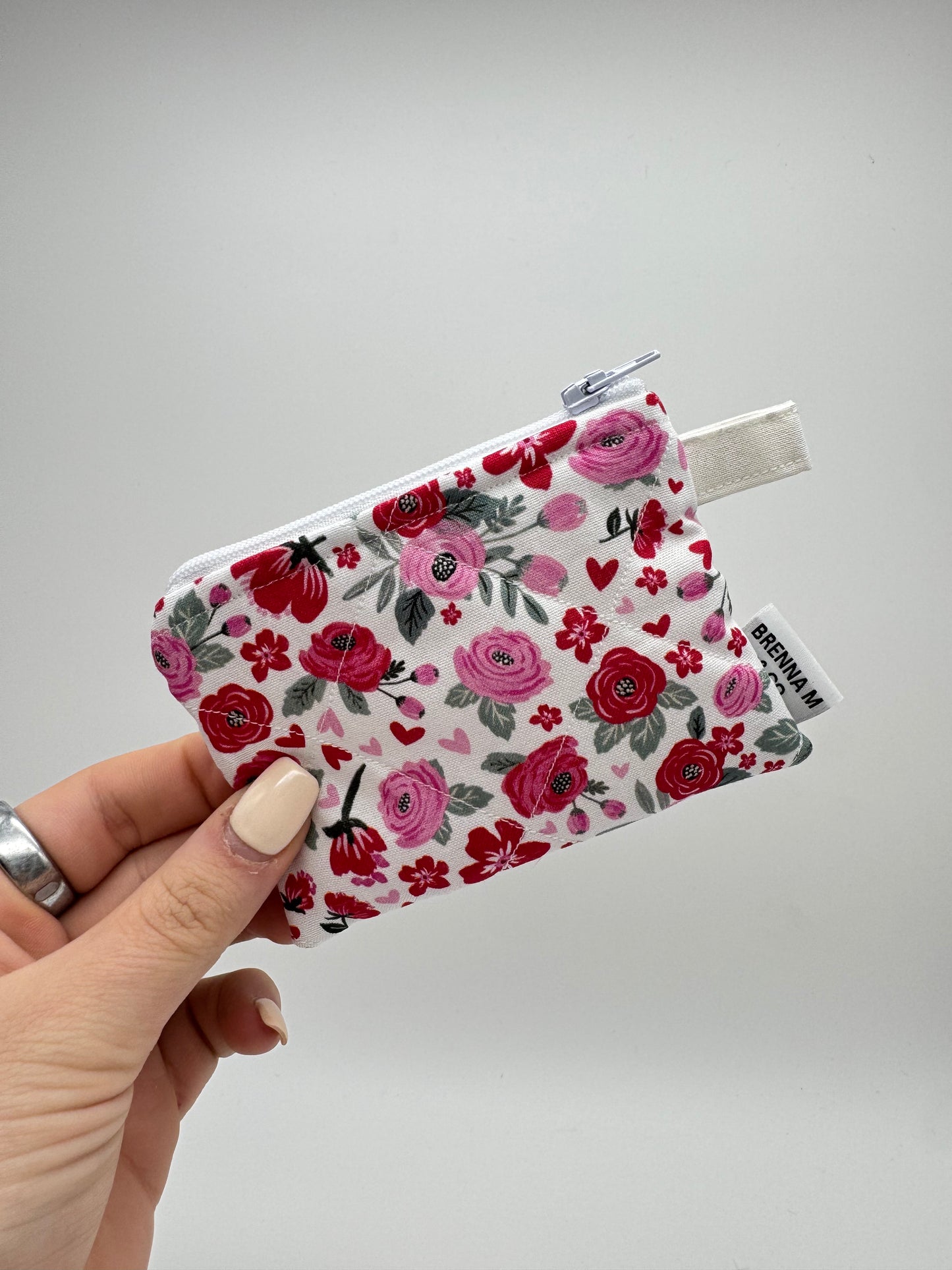 Rosy Meadows Mini Keychain Pouch