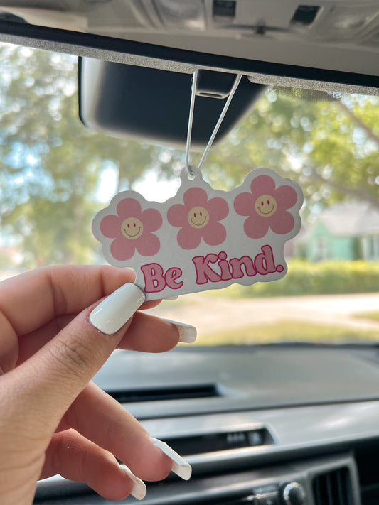 Be Kind Floral Car Air Freshener