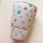 White Floral Coozie