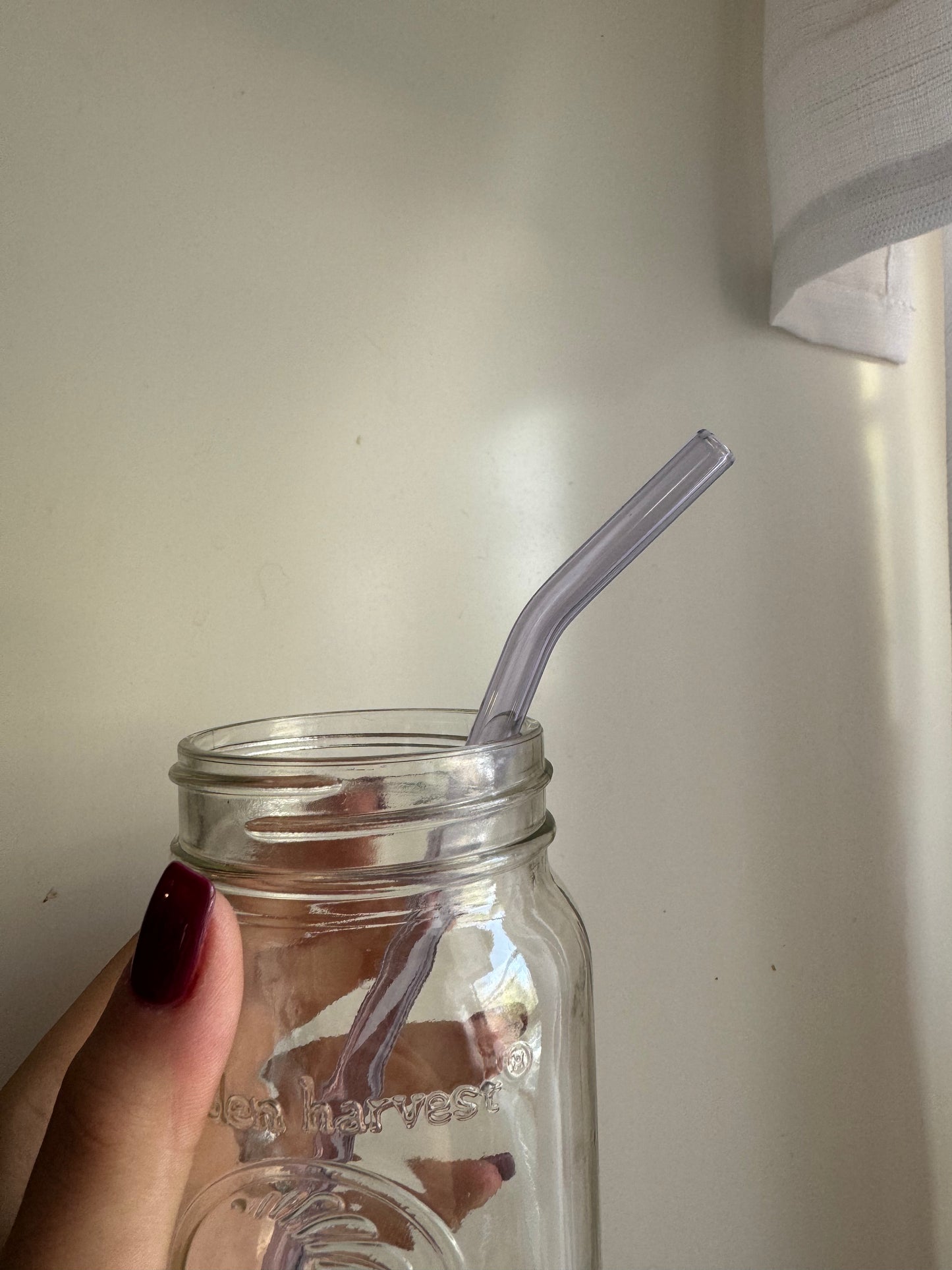 Colorful Bent Glass Straw