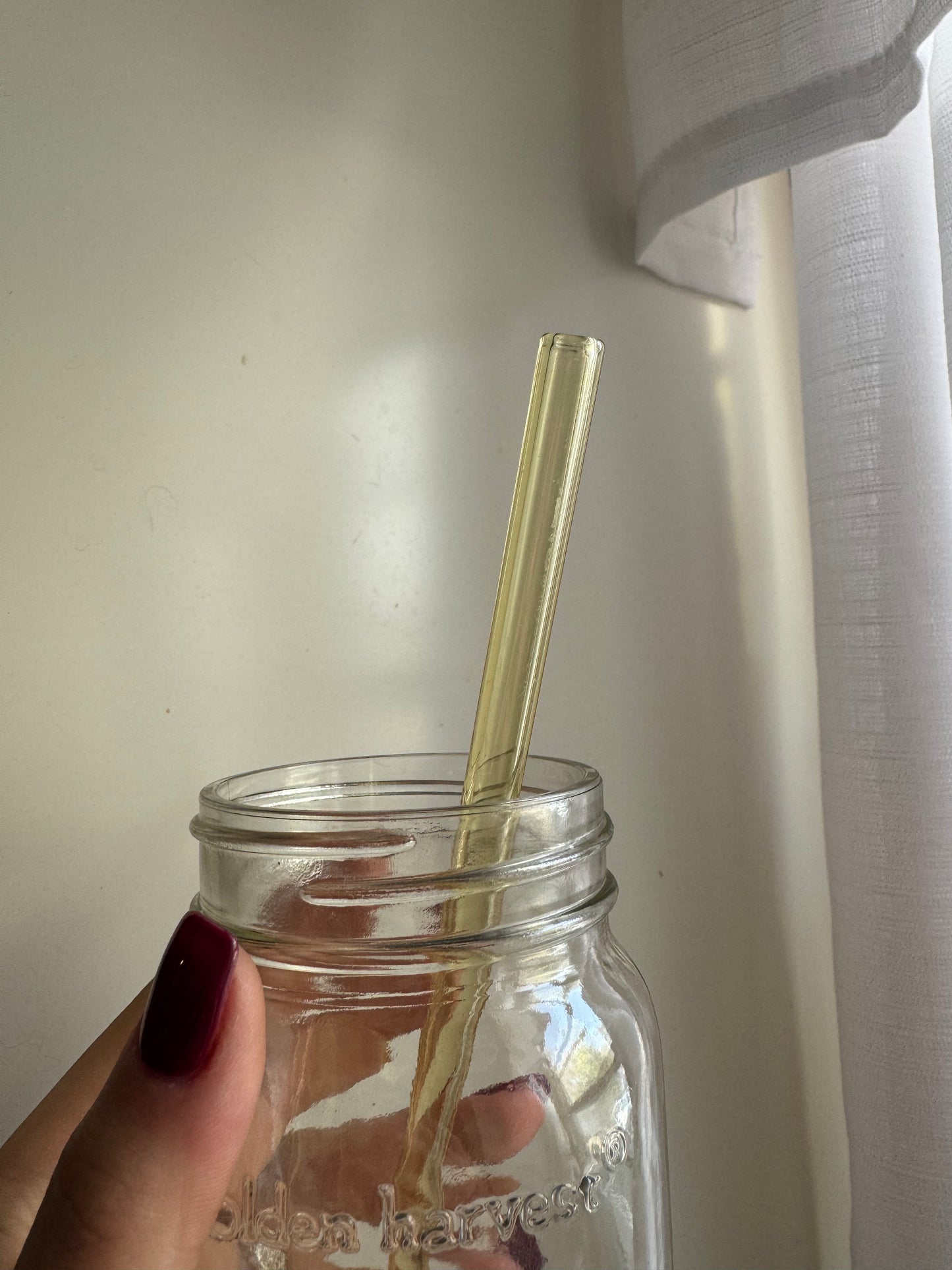 Colorful Straight Glass Straw
