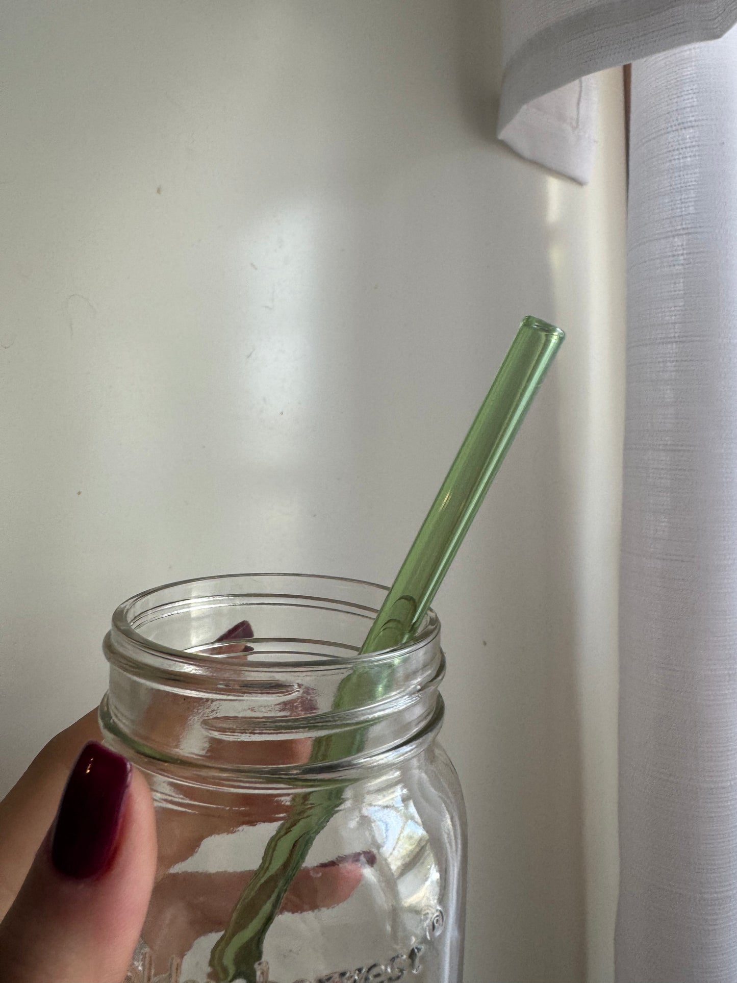 Colorful Straight Glass Straw