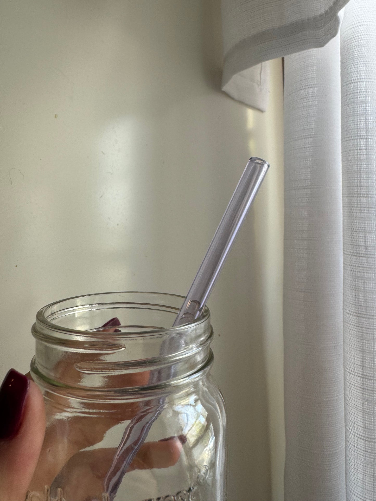 Colorful Straight Glass Straw