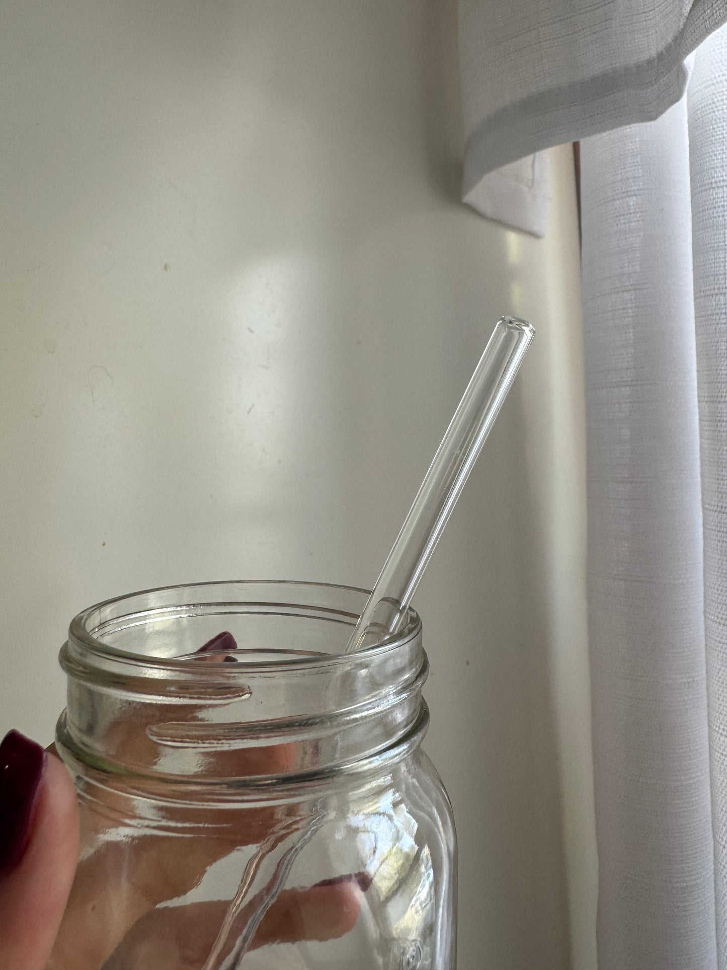 Colorful Straight Glass Straw