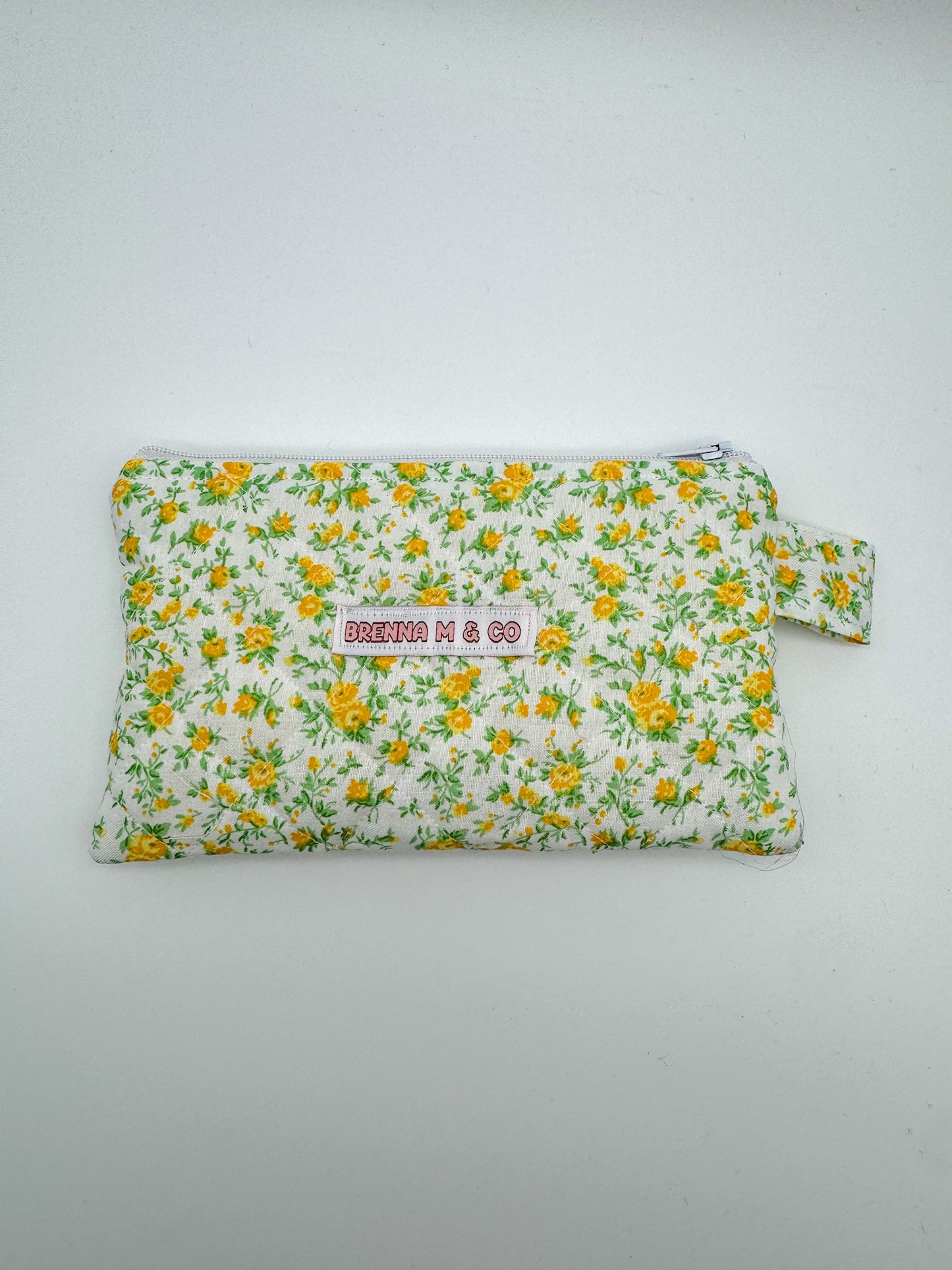Marigold Quilted Zipper Pouch