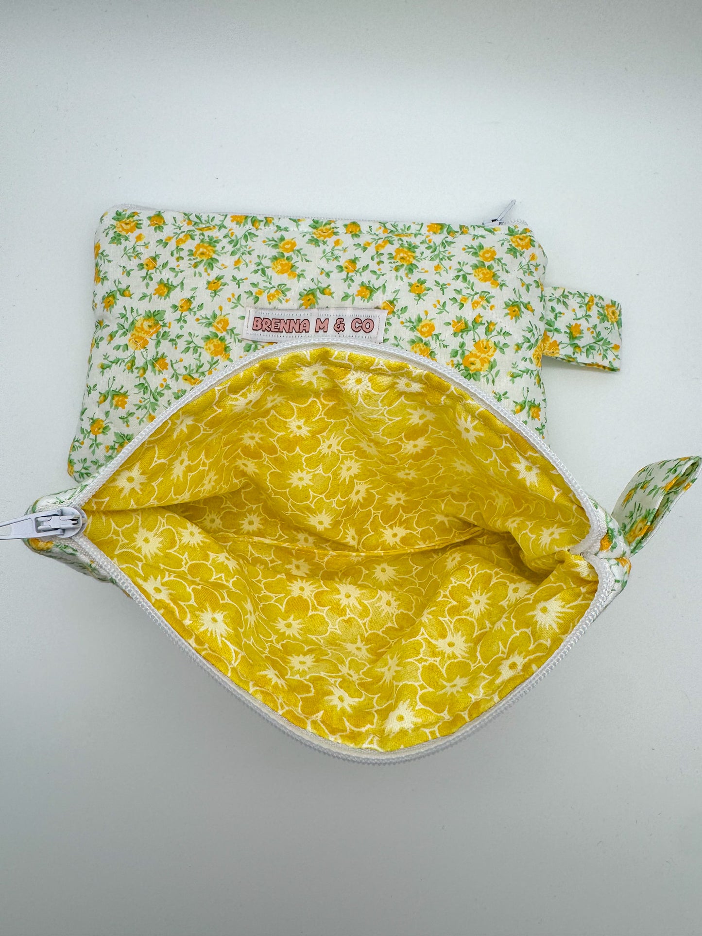 Marigold Quilted Zipper Pouch