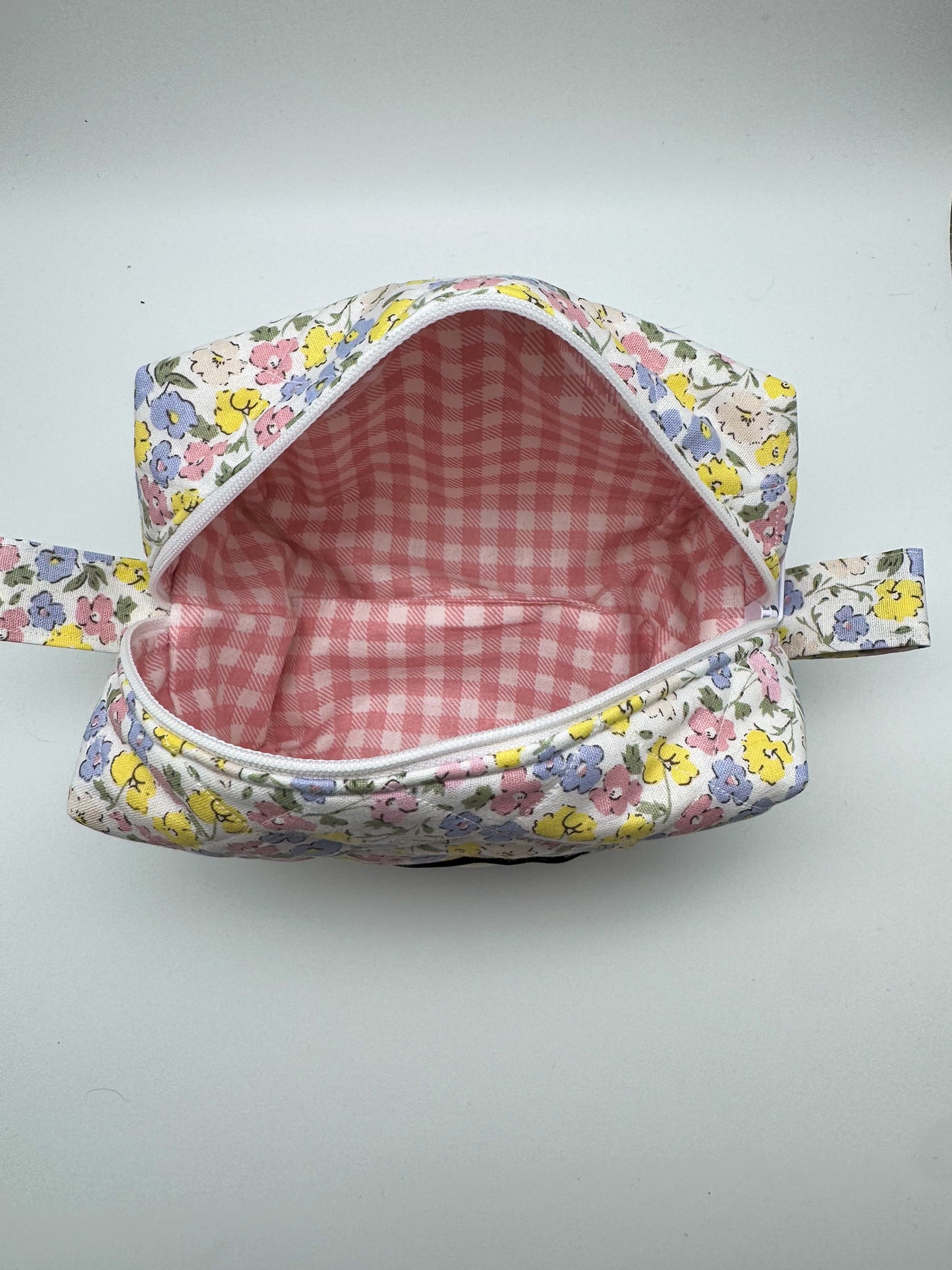 Pastel Floral Quilted Pouch