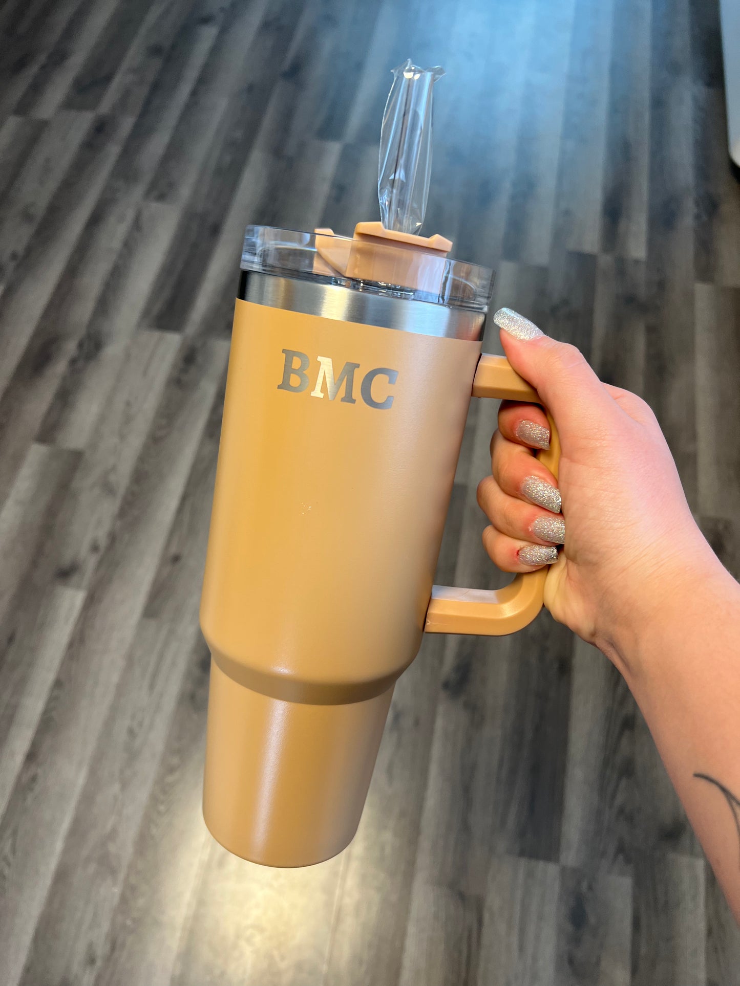 Khaki BMC 40oz Tumbler
