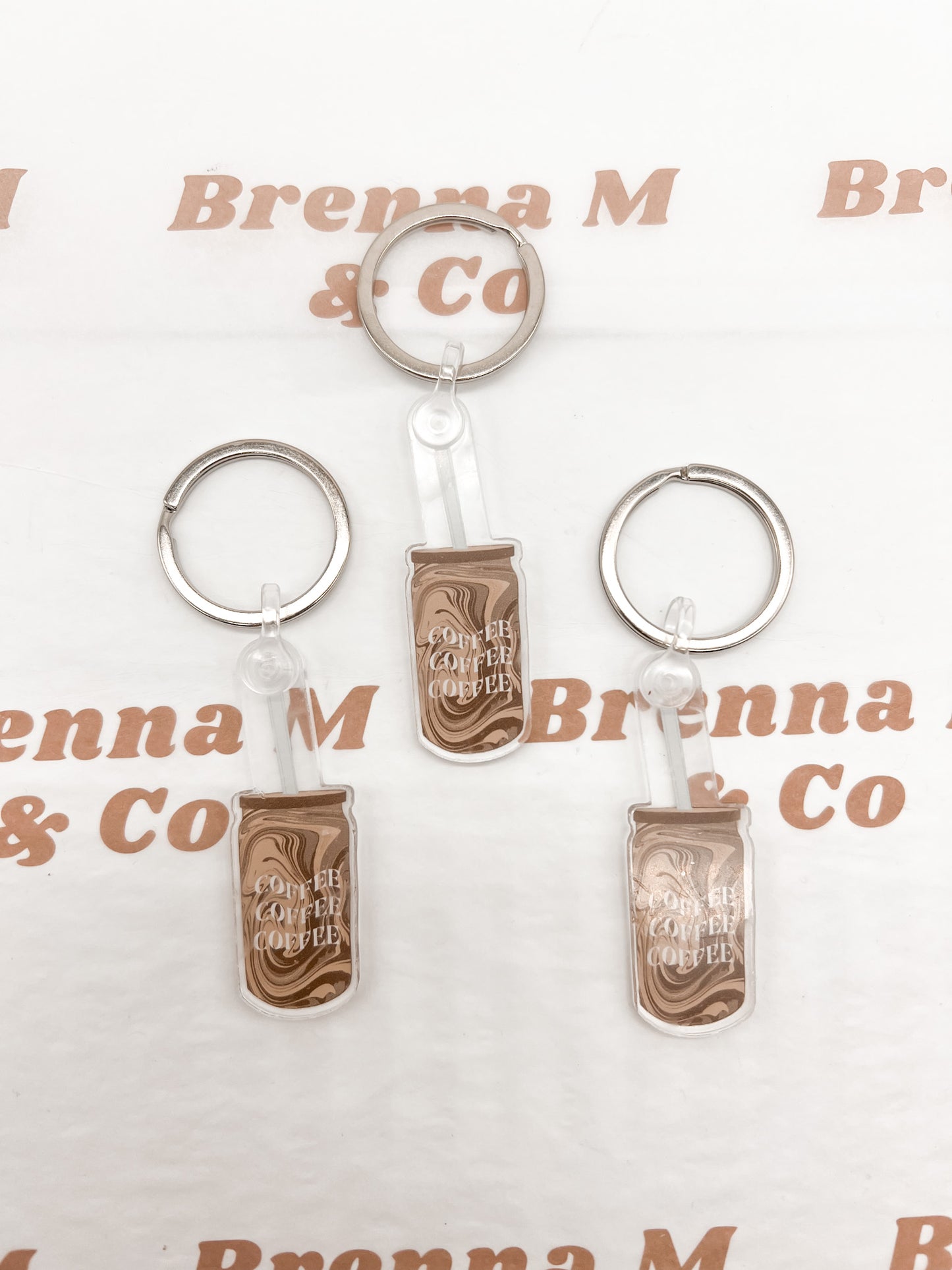 Iced Coffee Keychain