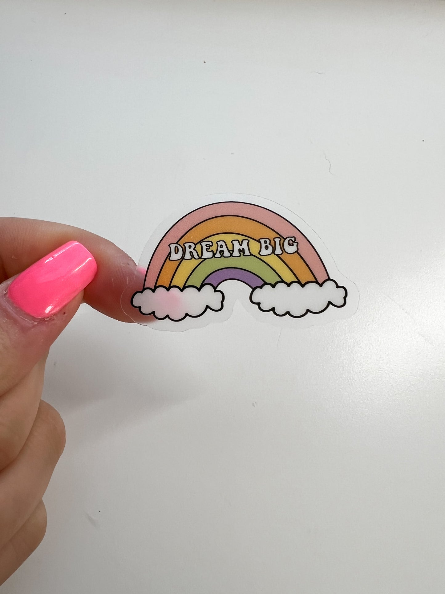Clear Dream Big Sticker