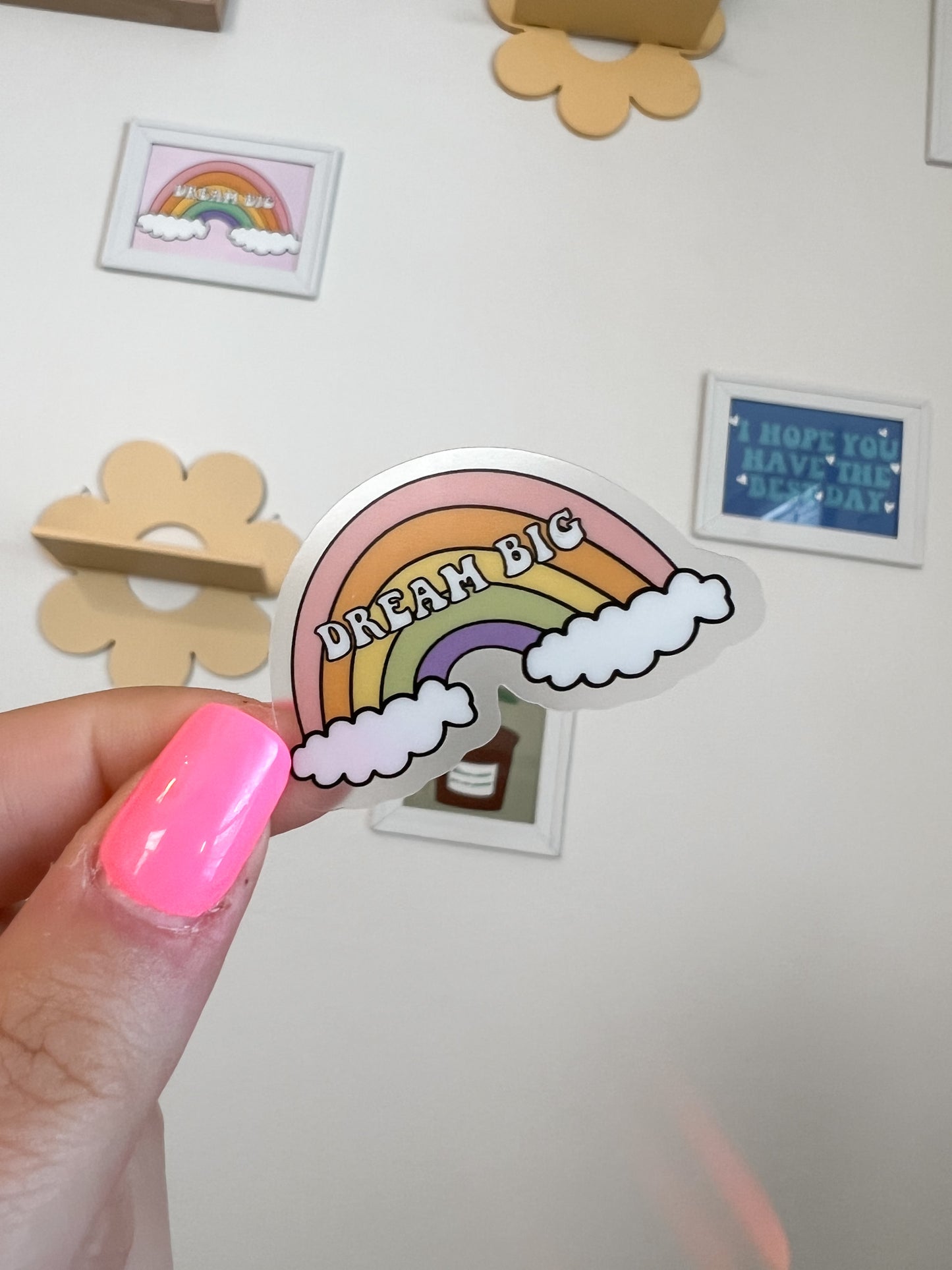 Clear Dream Big Sticker