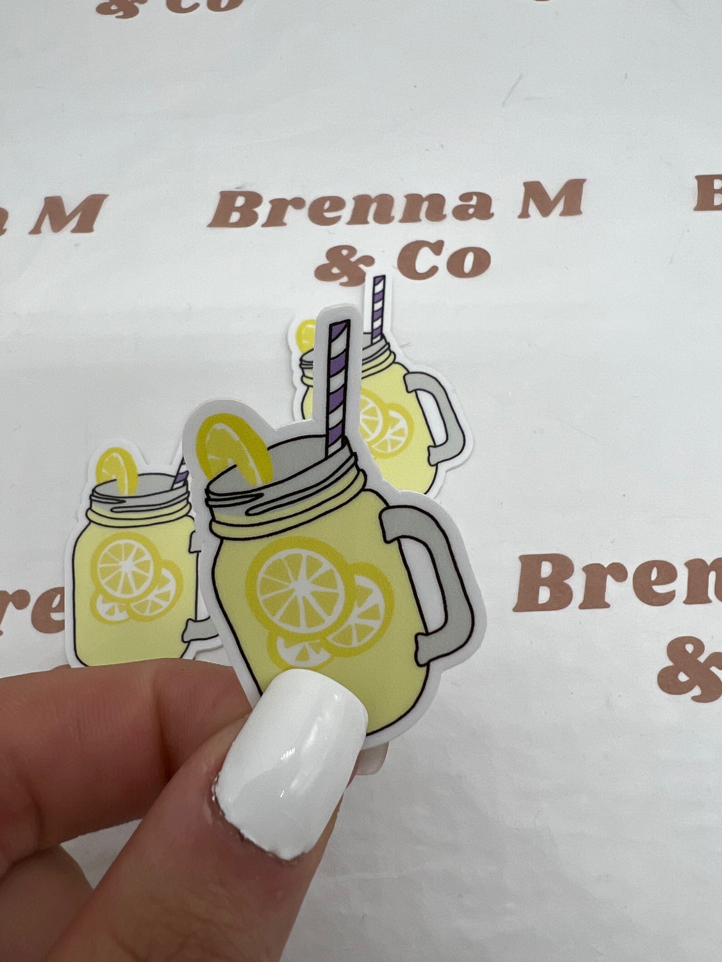 Lemonade Mason Jar Sticker