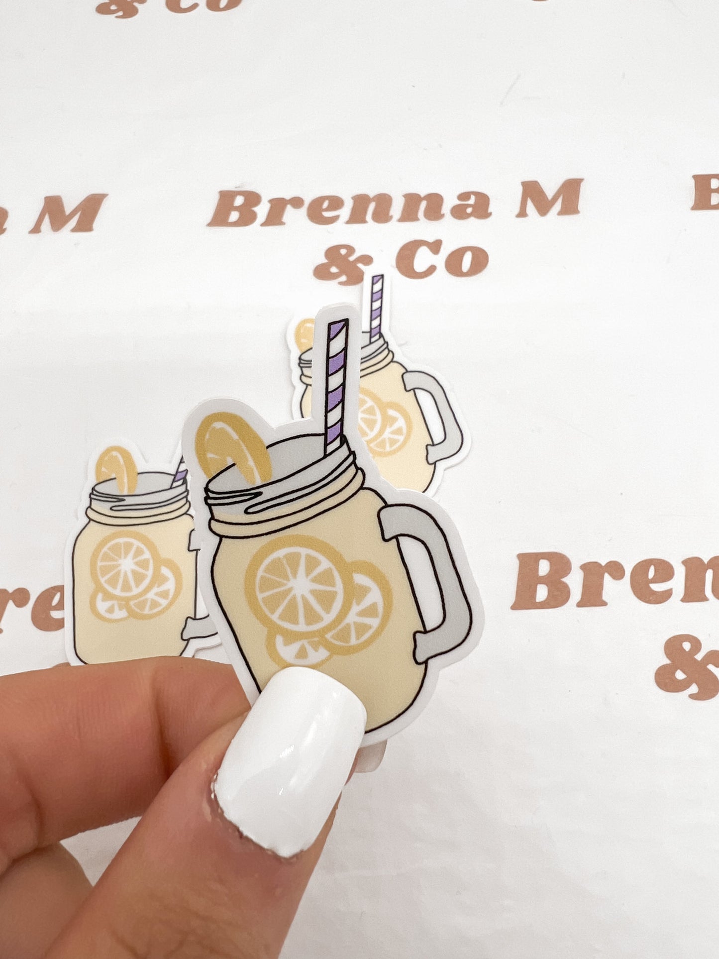 Lemonade Mason Jar Sticker