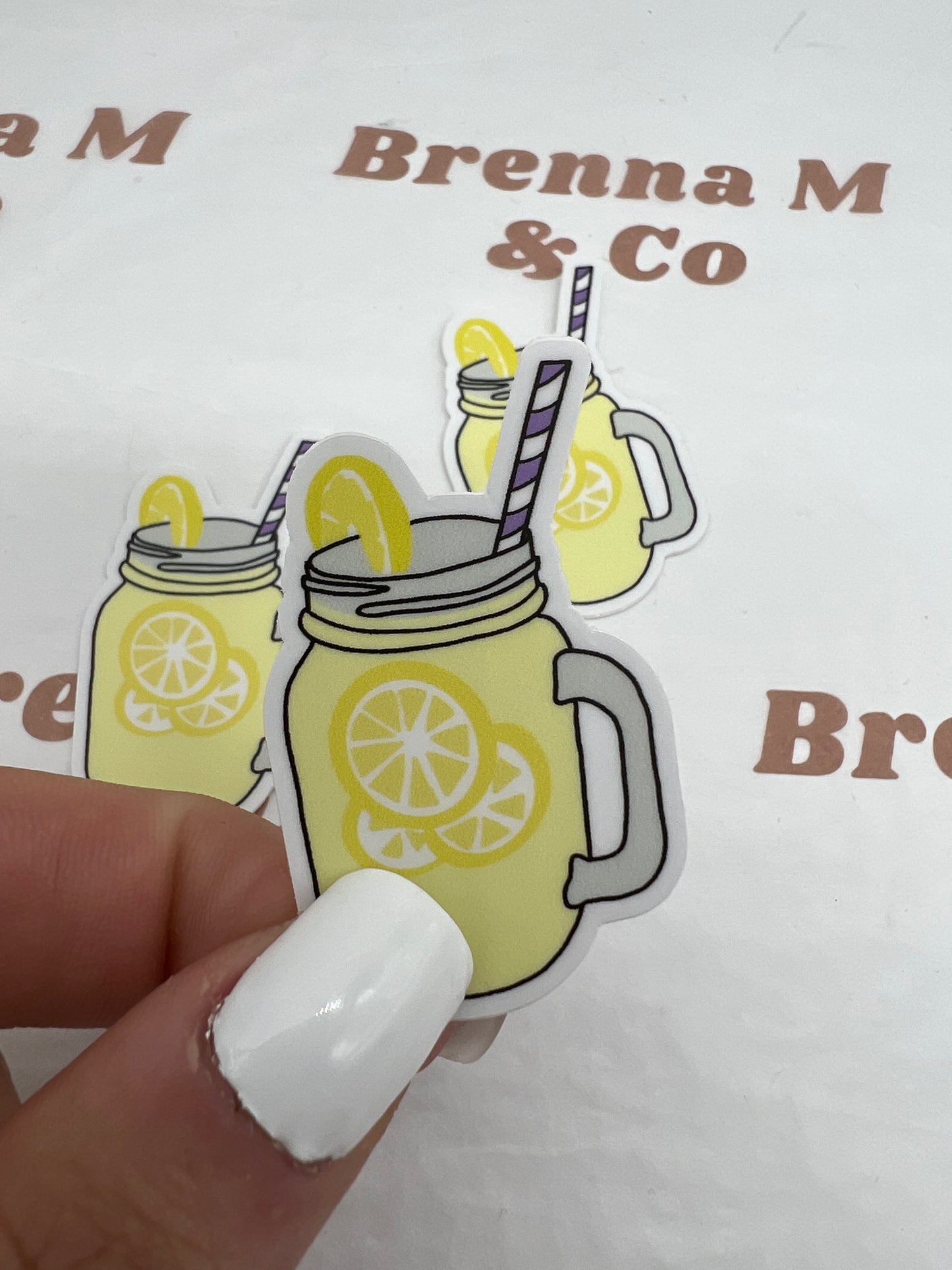 Lemonade Mason Jar Sticker