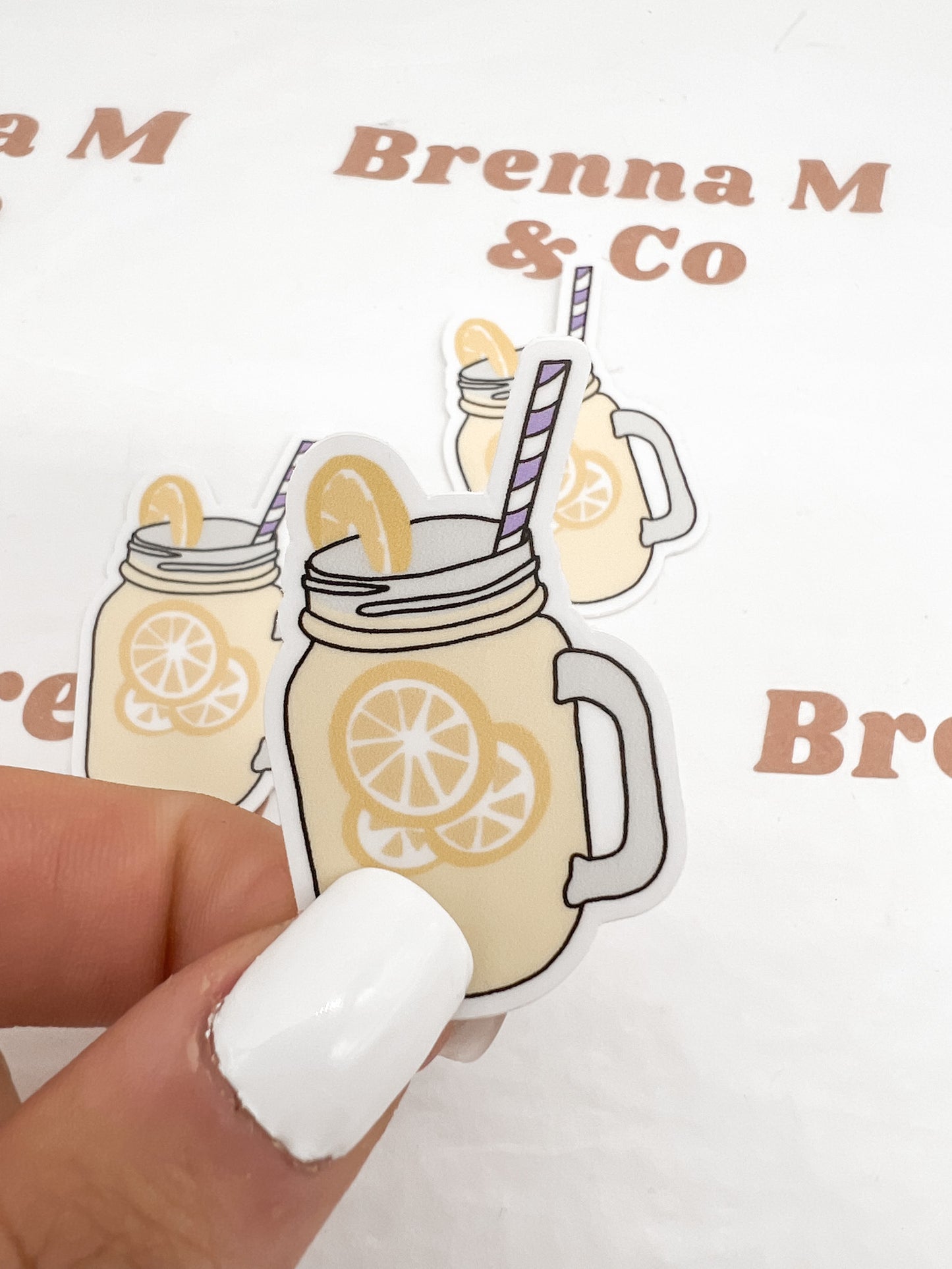 Lemonade Mason Jar Sticker