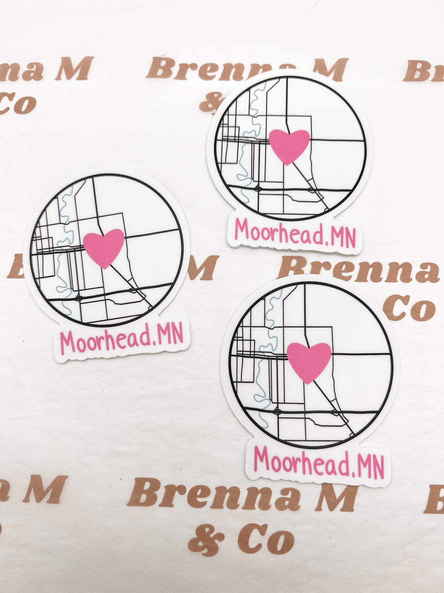 Moorhead Map Sticker