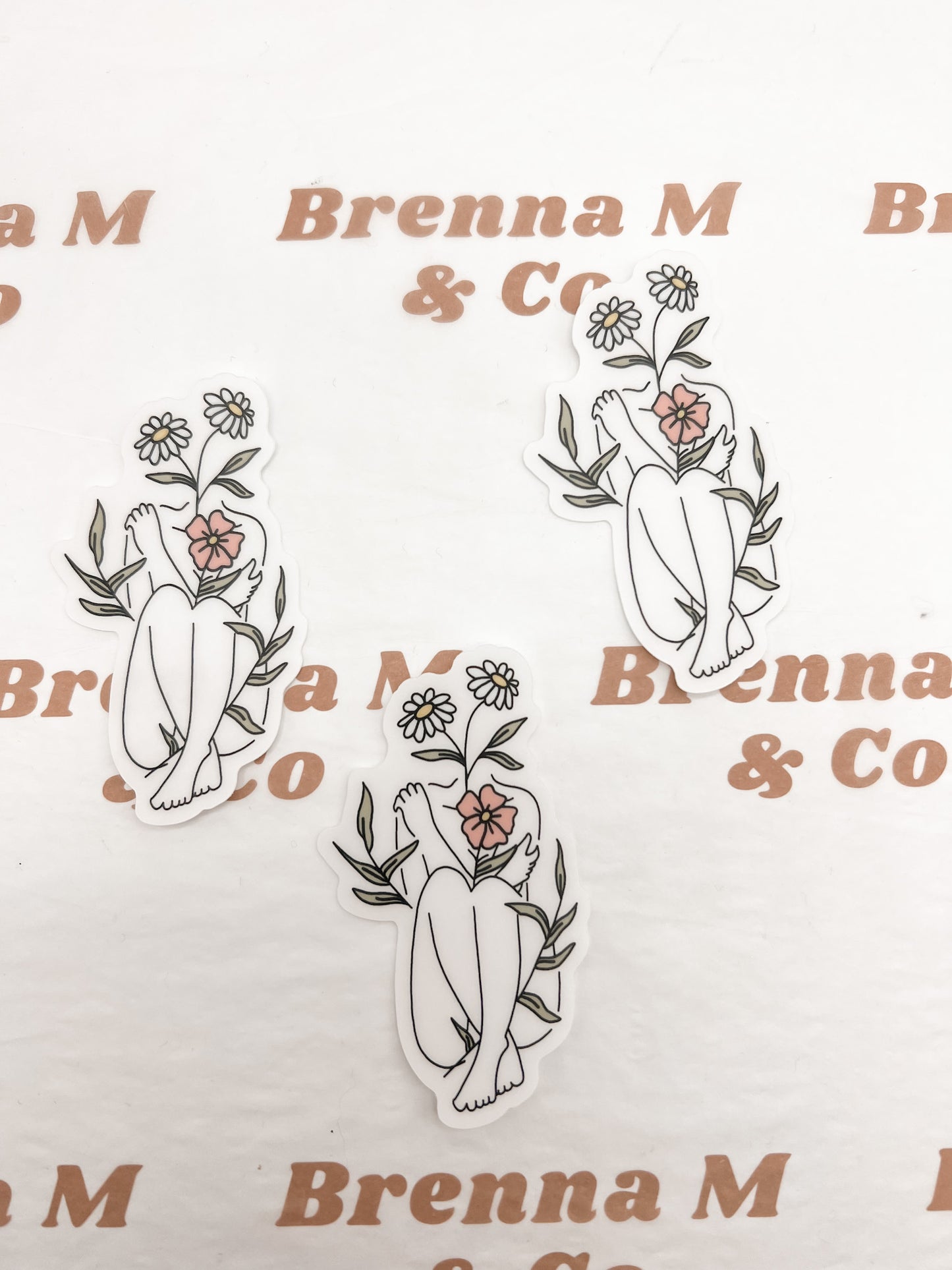 Clear Body Growth Sticker