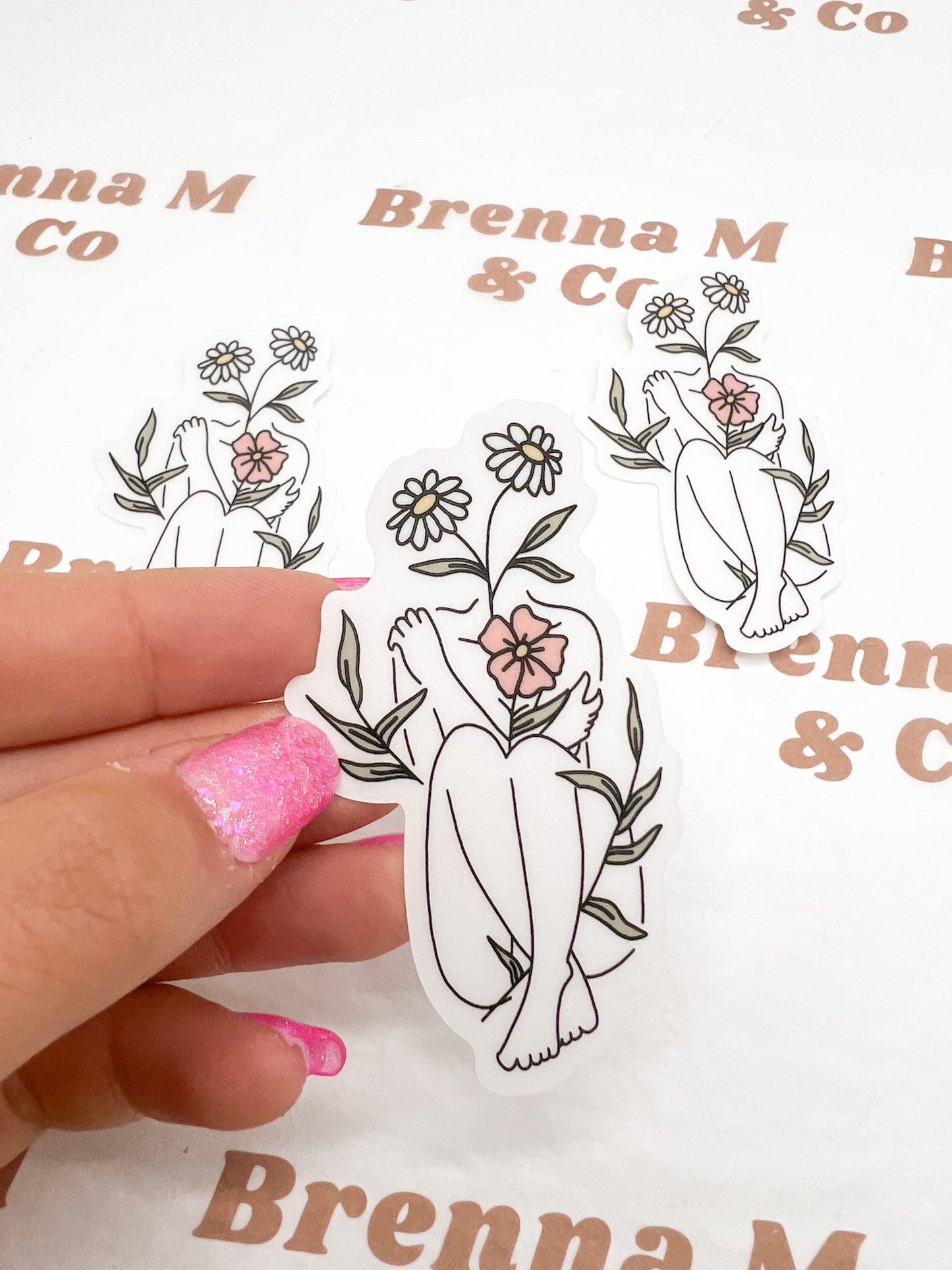 Clear Body Growth Sticker