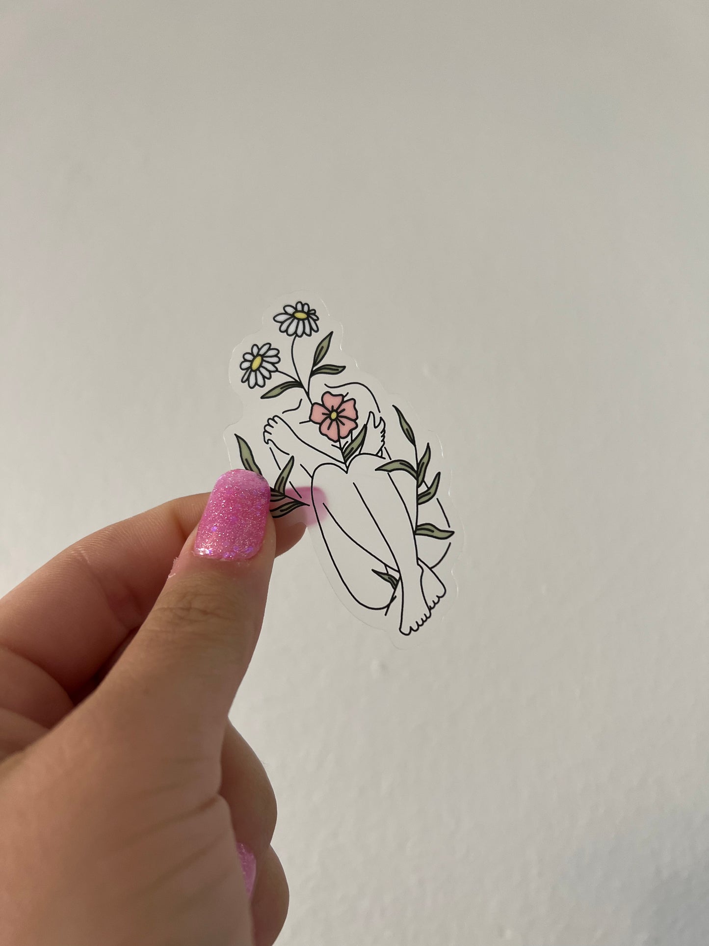 Clear Body Growth Sticker