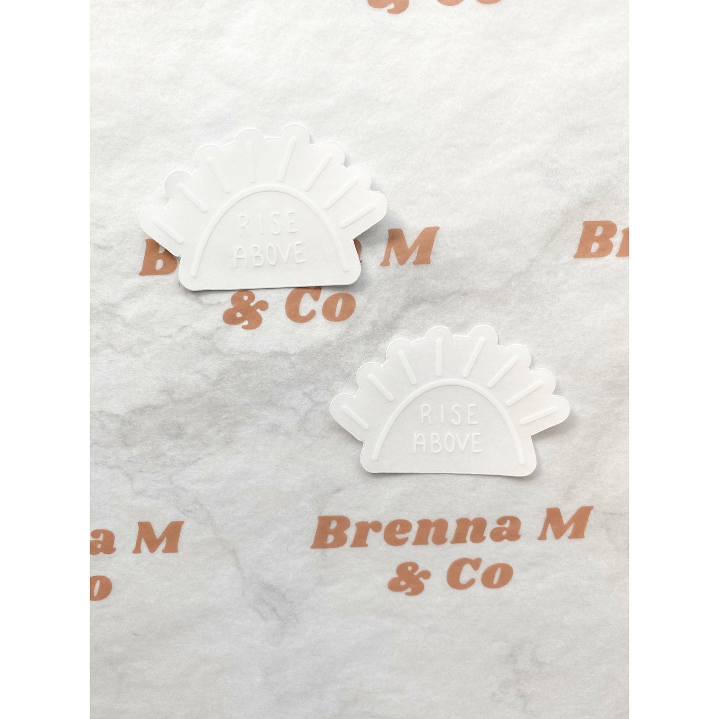 CLEAR Rise Above Sticker