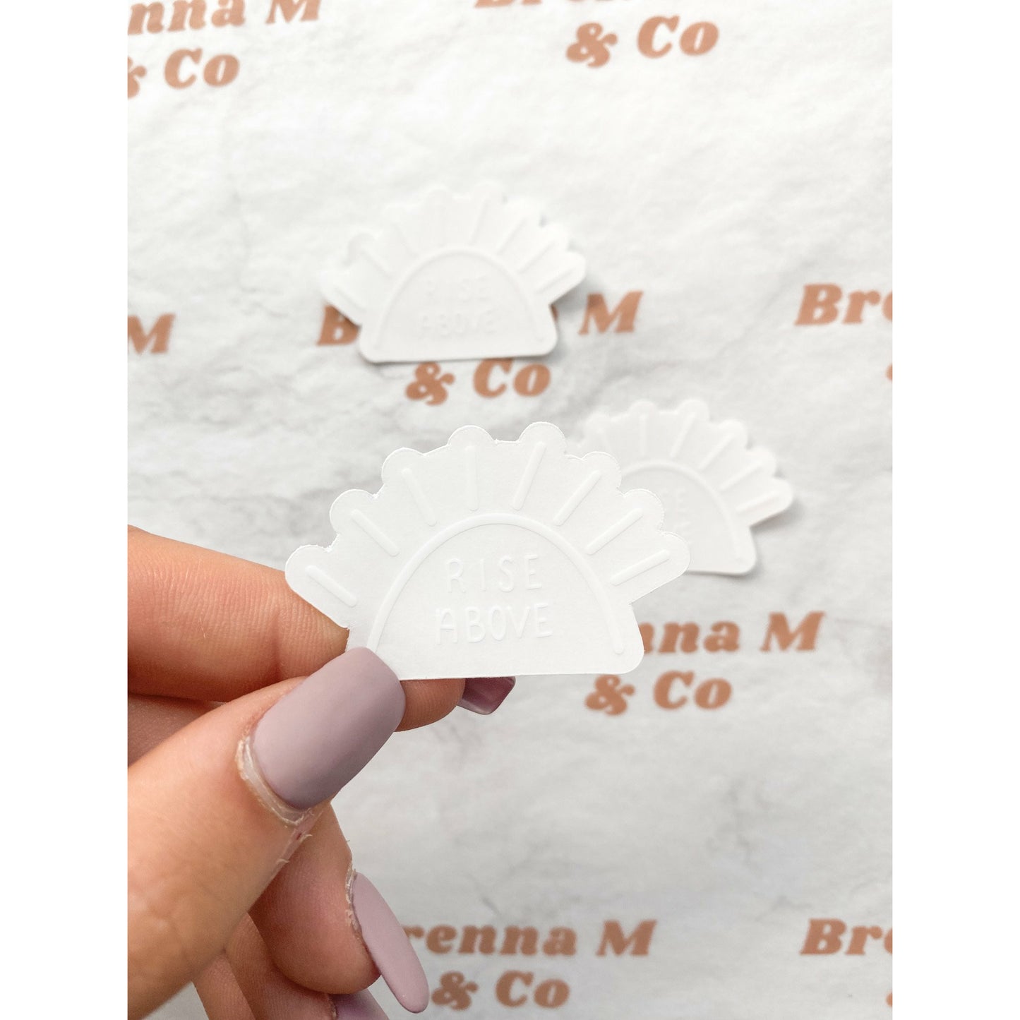 CLEAR Rise Above Sticker