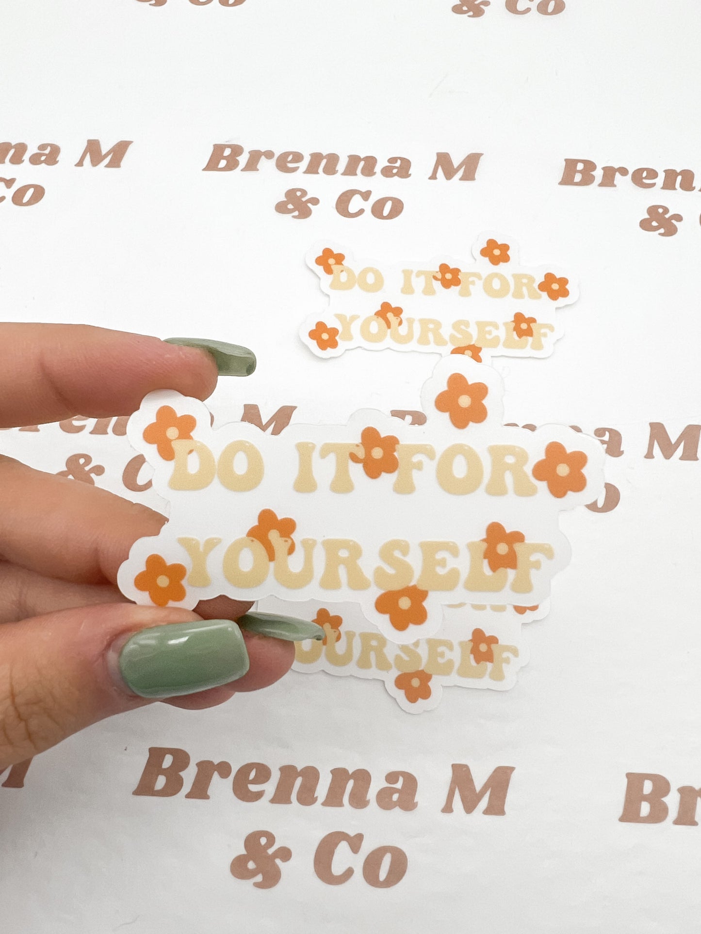 Clear Do It For Yourself Sticker