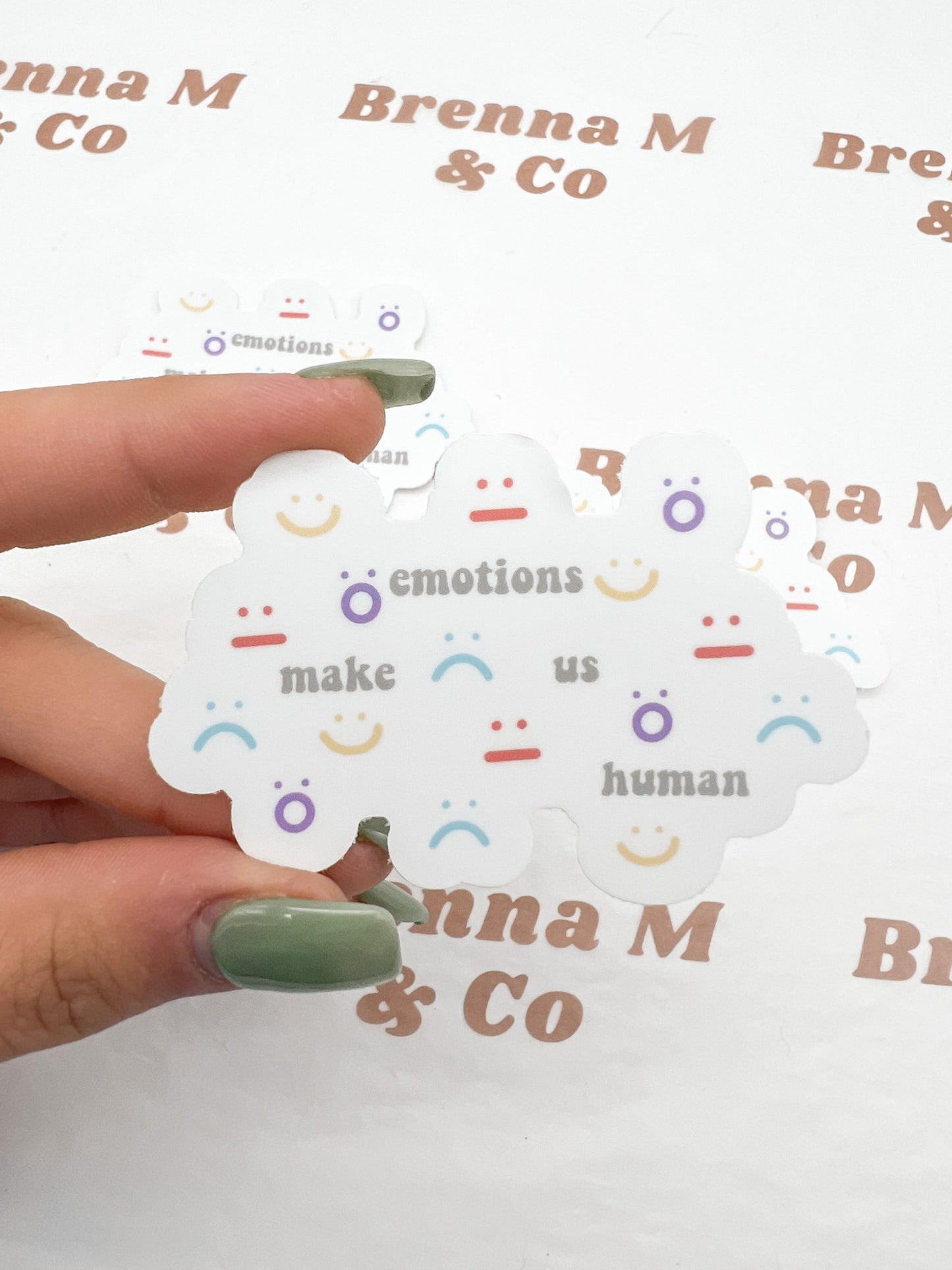 Emotions Make Us Human Sticker