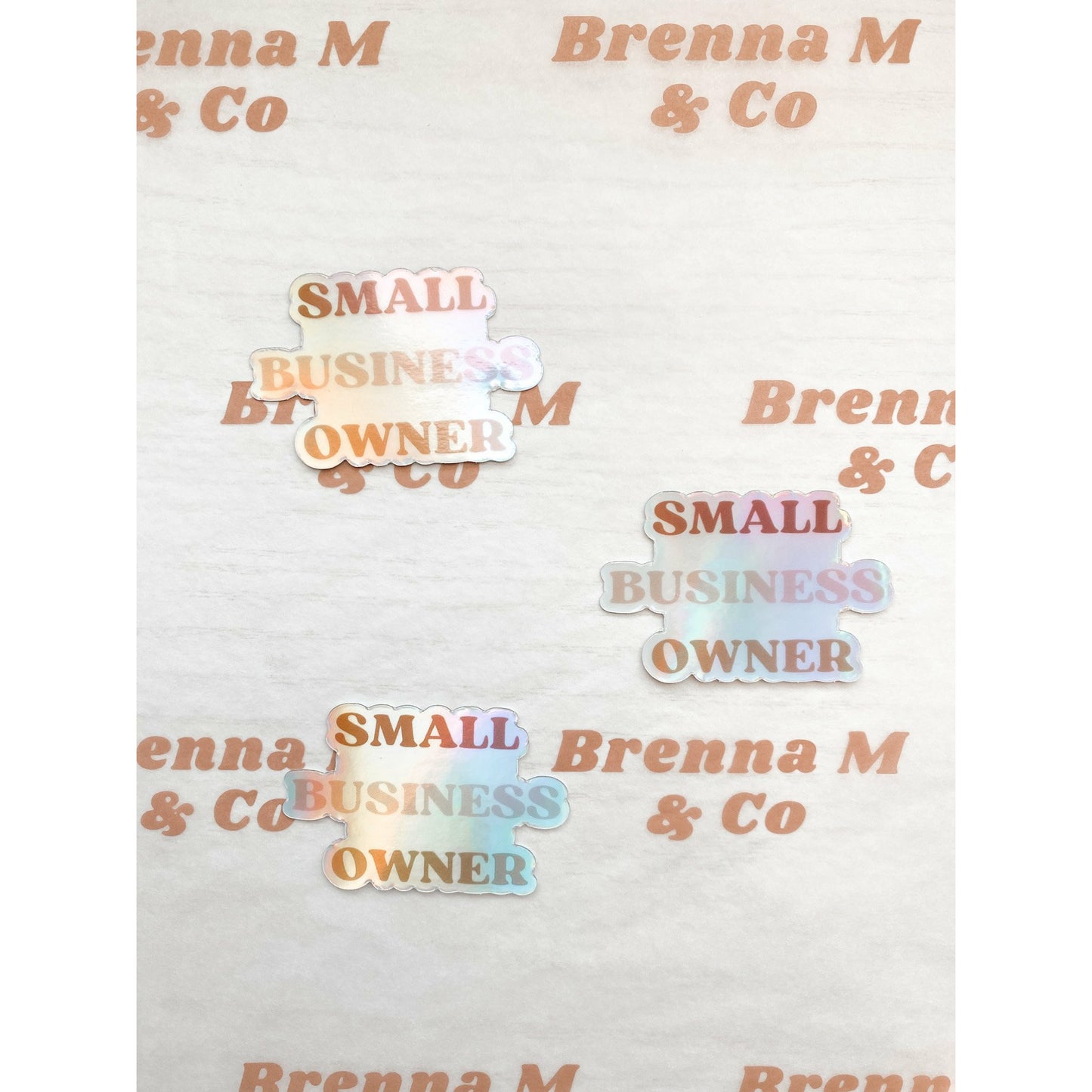 Holographic Small Business Owner Sticker