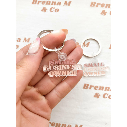 Mini Small Business Owner Keychain