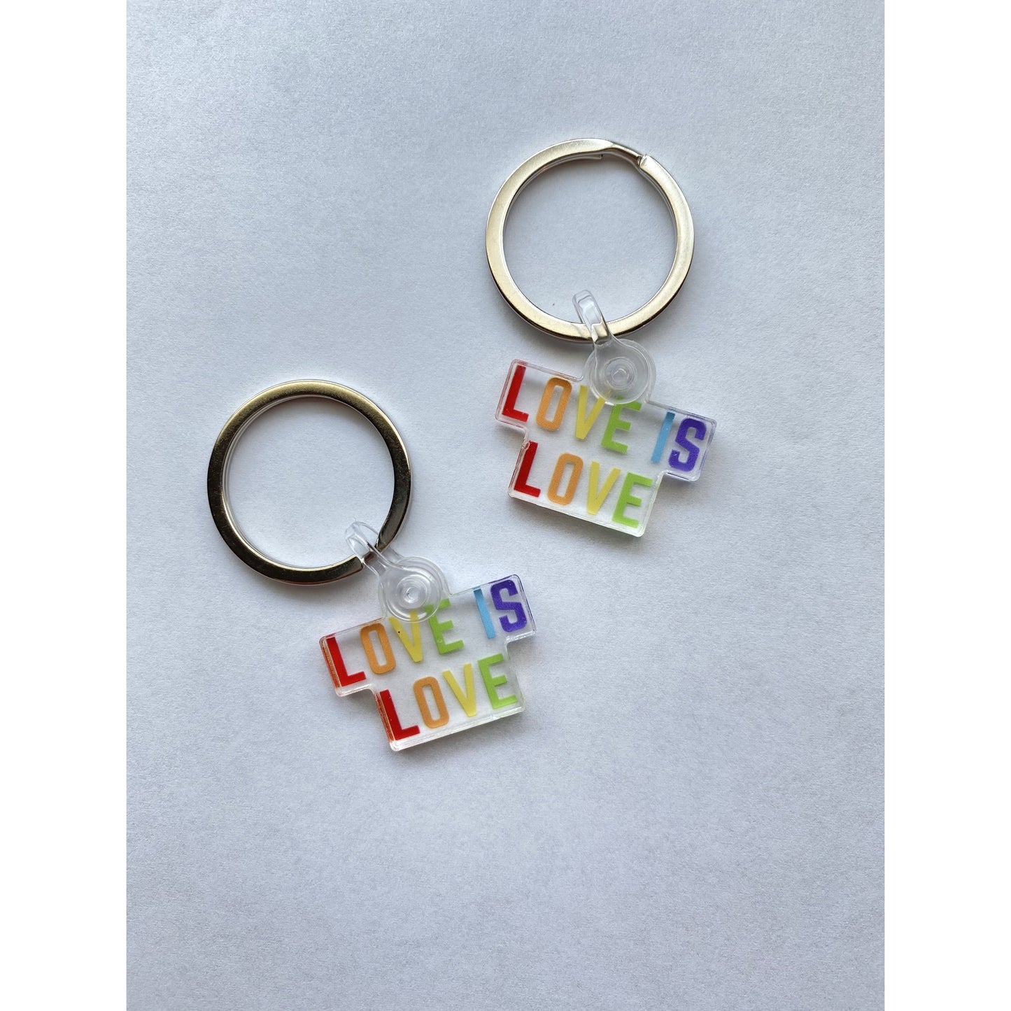 Mini Love Is Love Keychain
