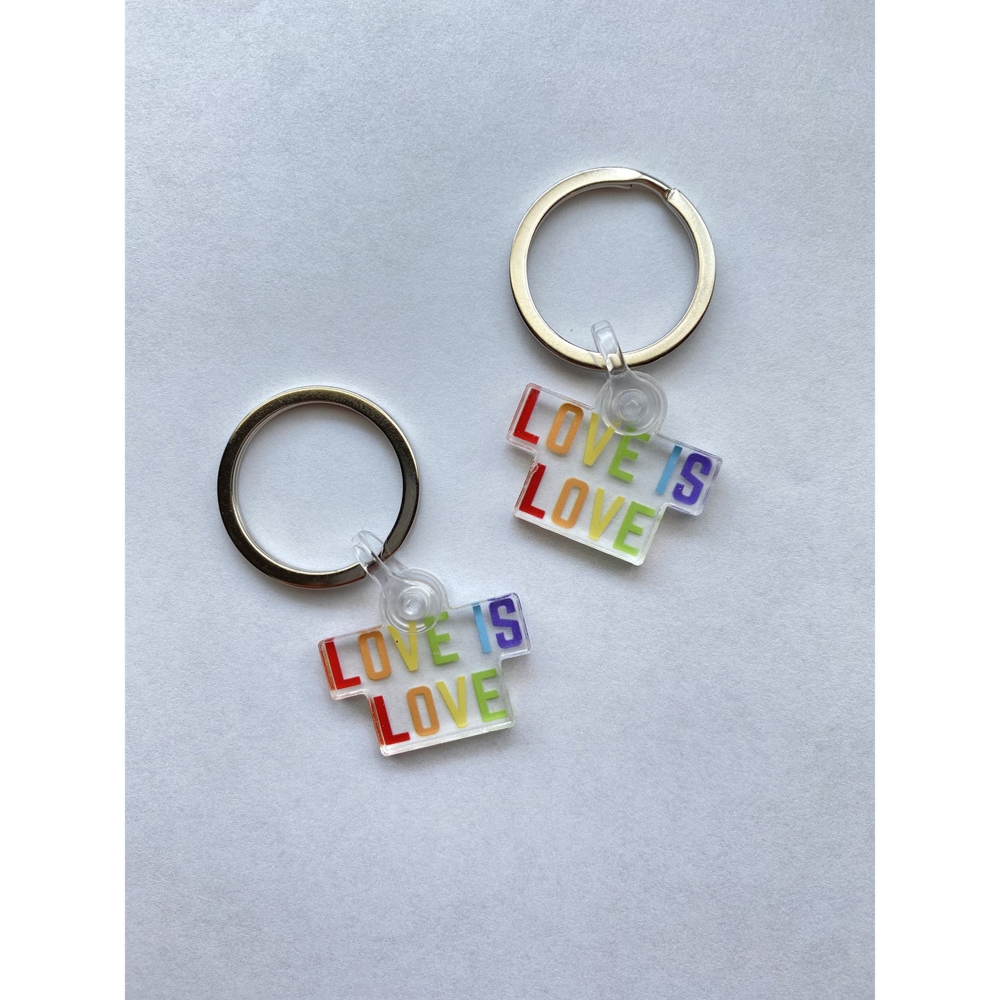 Mini Love Is Love Keychain