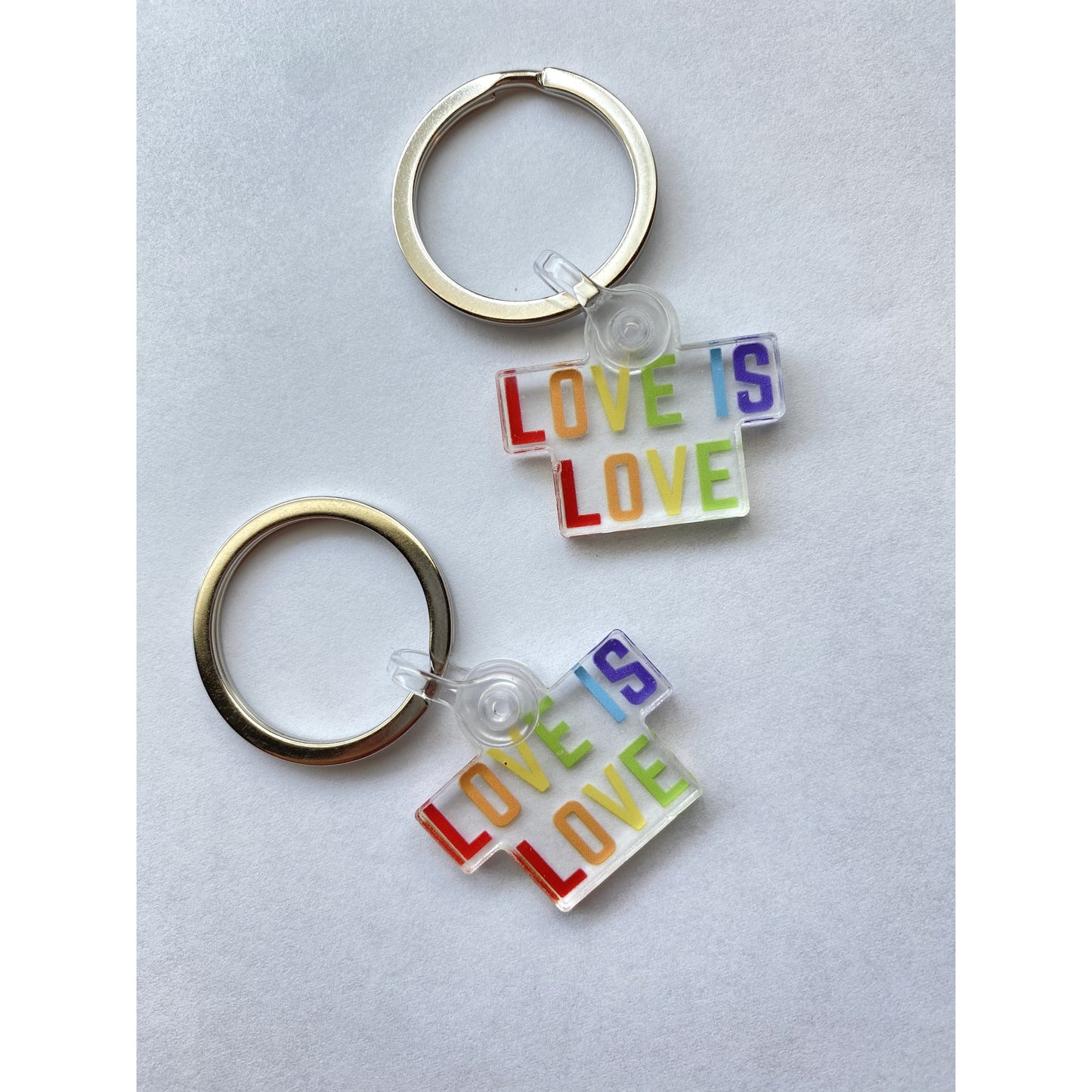 Mini Love Is Love Keychain